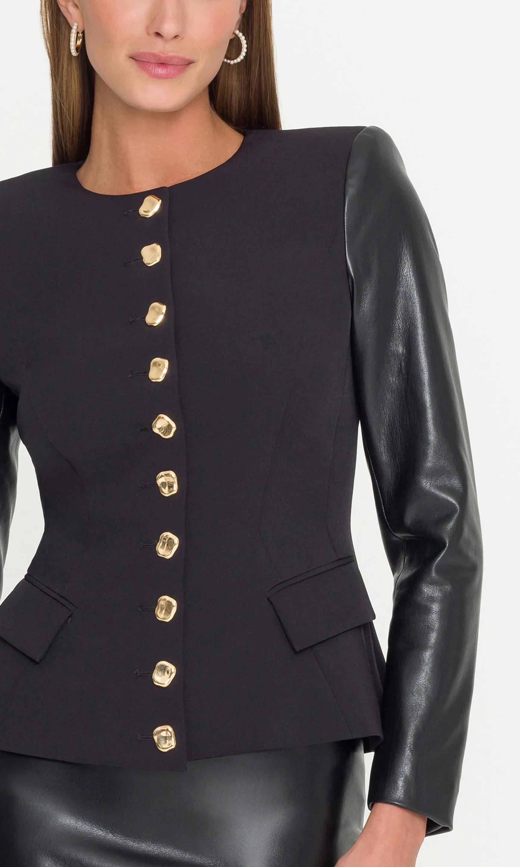 Ophelia Vegan Leather Combo Jacket sold by Generation Love product image thumbnail 2