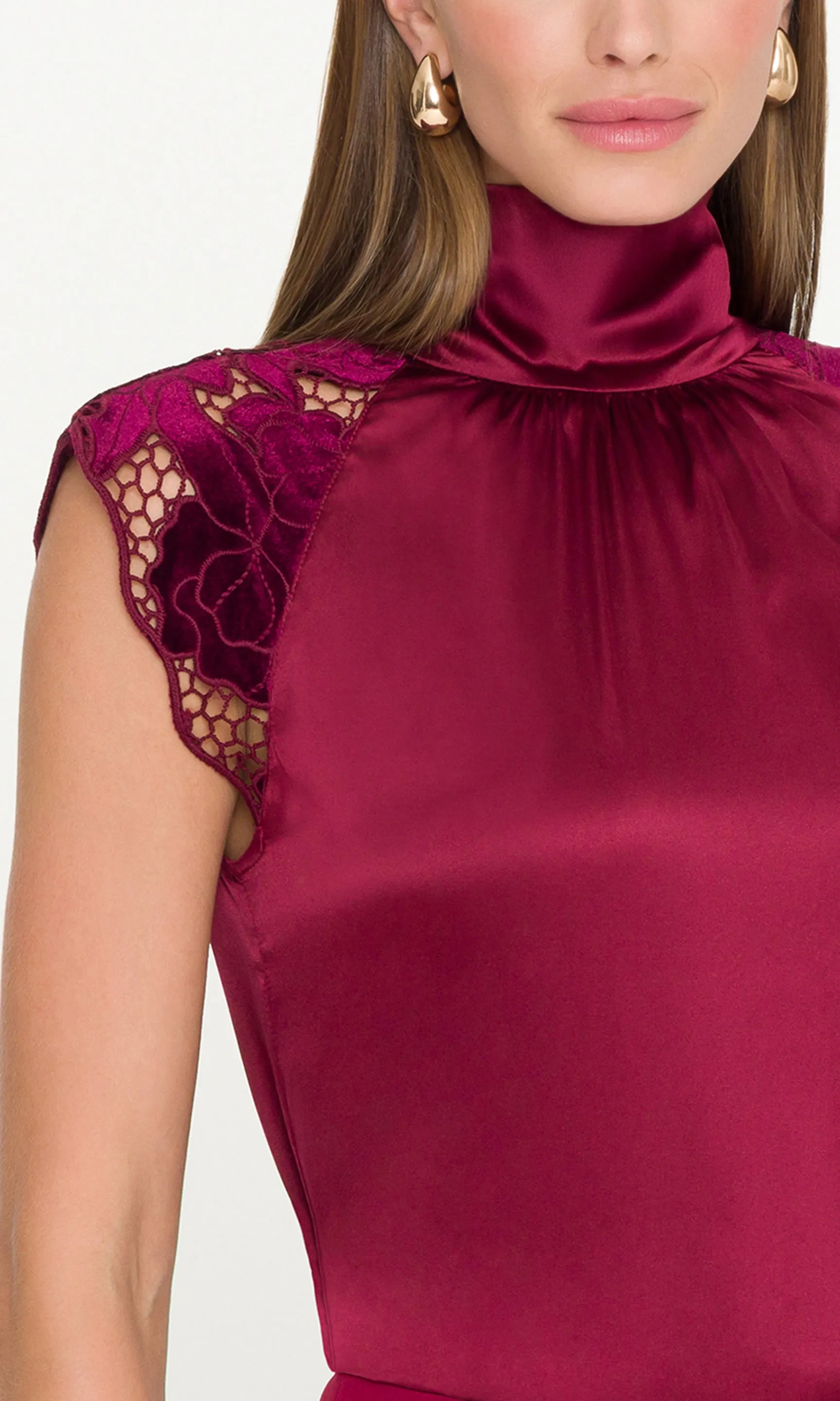 Rachel Velvet Lace Halter Blouse sold by Generation Love product image thumbnail 5