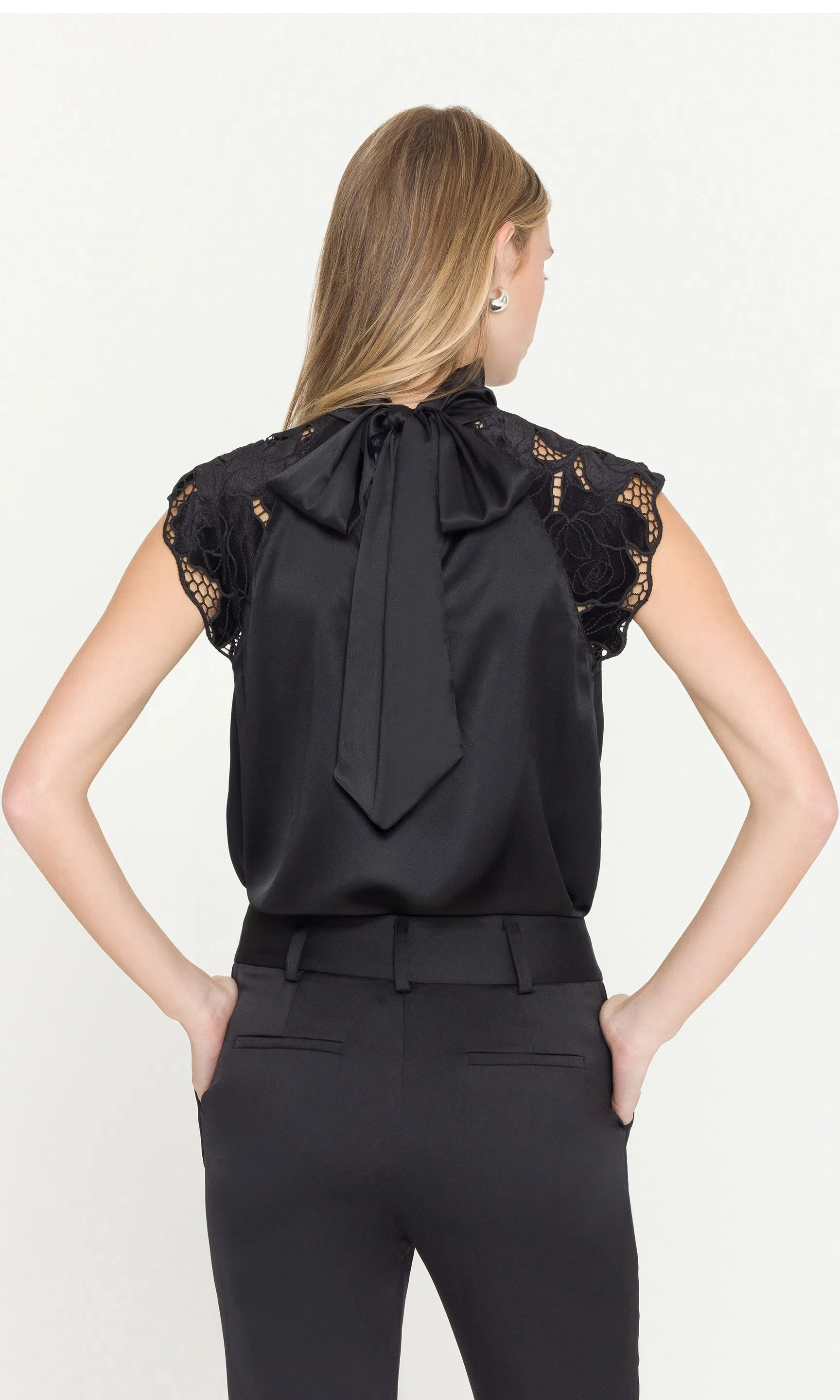 Rachel Velvet Lace Halter Blouse sold by Generation Love product image thumbnail 3