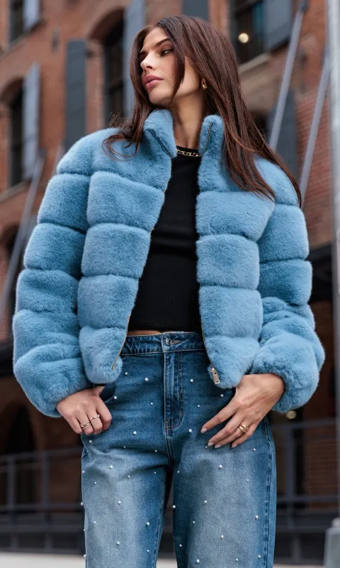 Jodi Faux Fur Jacket sold by Generation Love