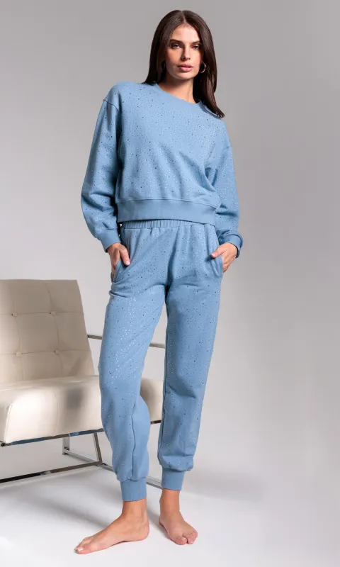 Ruel Compact Crystal Sweatpants made by Generation Love