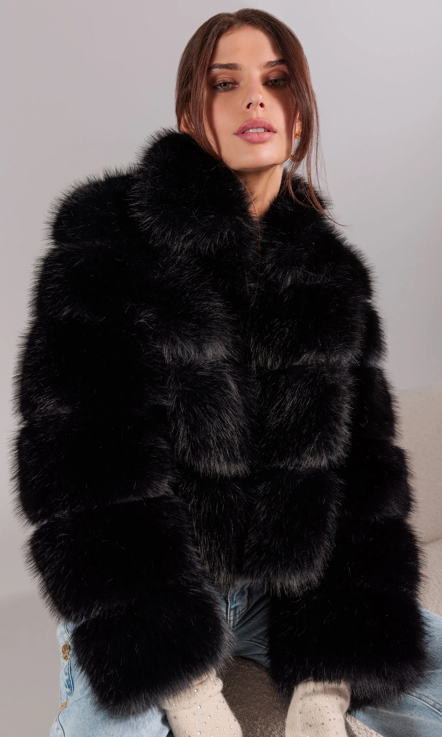 Madison Faux Fur Jacket sold by Generation Love product image thumbnail 2