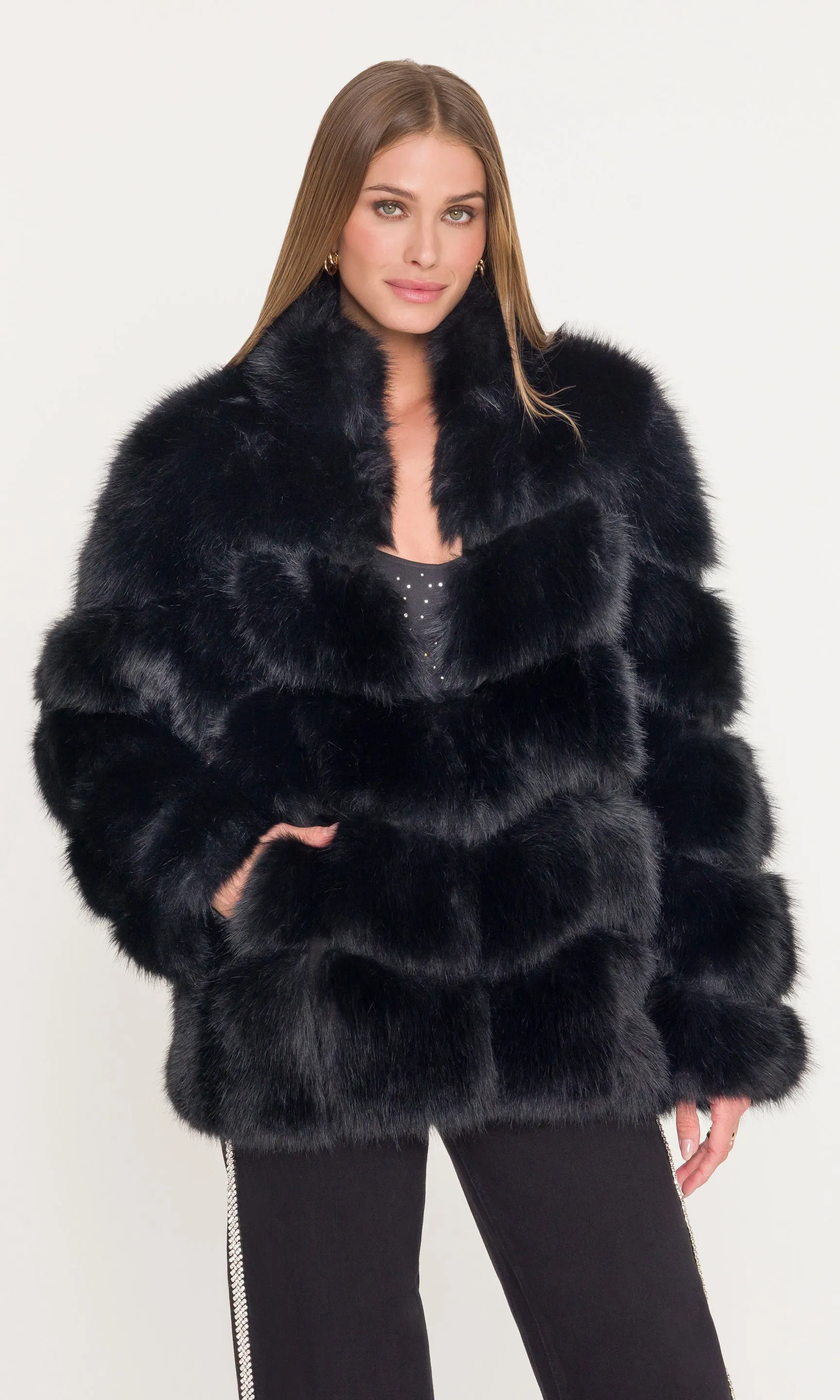 Louisa Faux Fur Jacket sold by Generation Love product image thumbnail 4