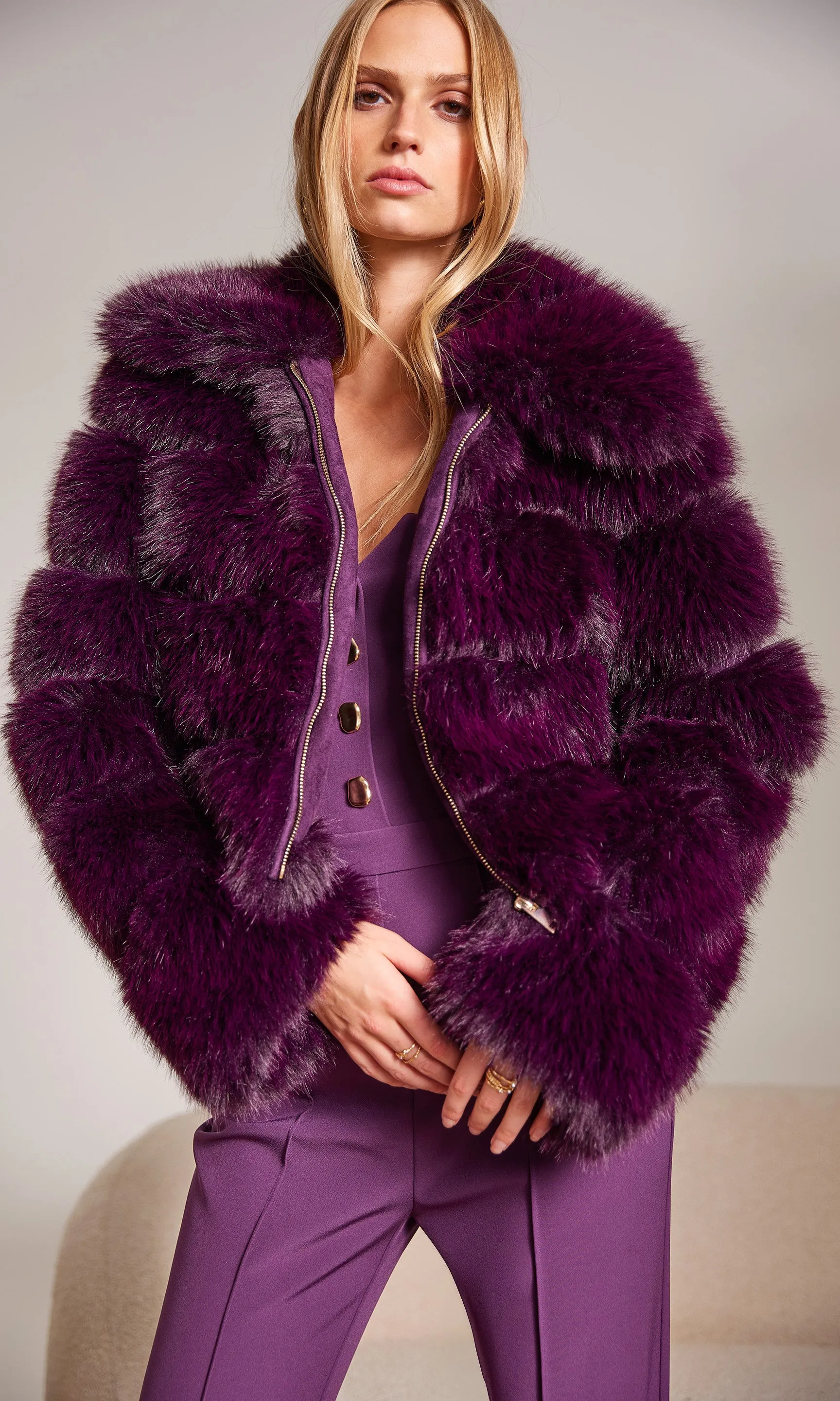 Madison Faux Fur Jacket sold by Generation Love product image thumbnail 5