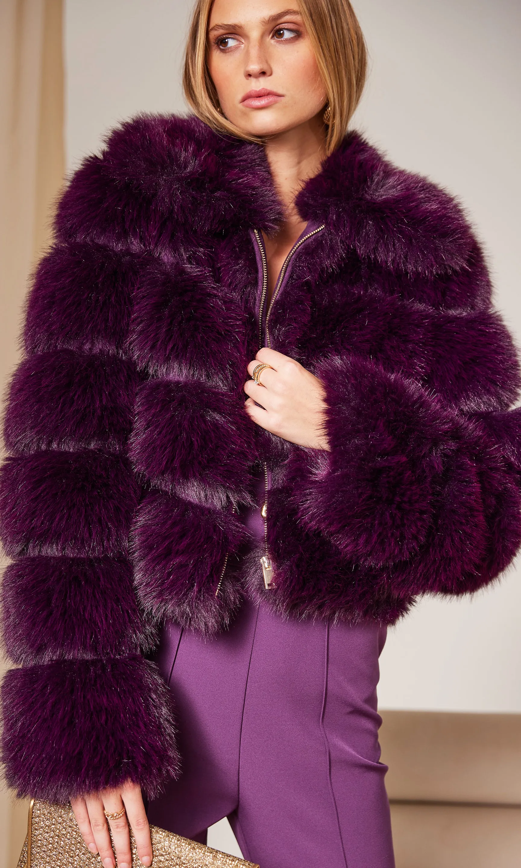 Madison Faux Fur Jacket sold by Generation Love product image thumbnail 2