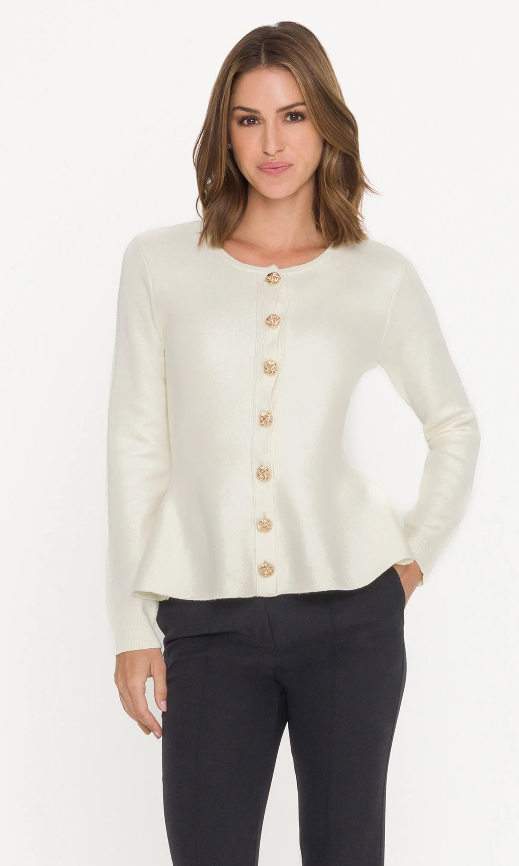 Winslet Peplum Cardigan sold by Generation Love