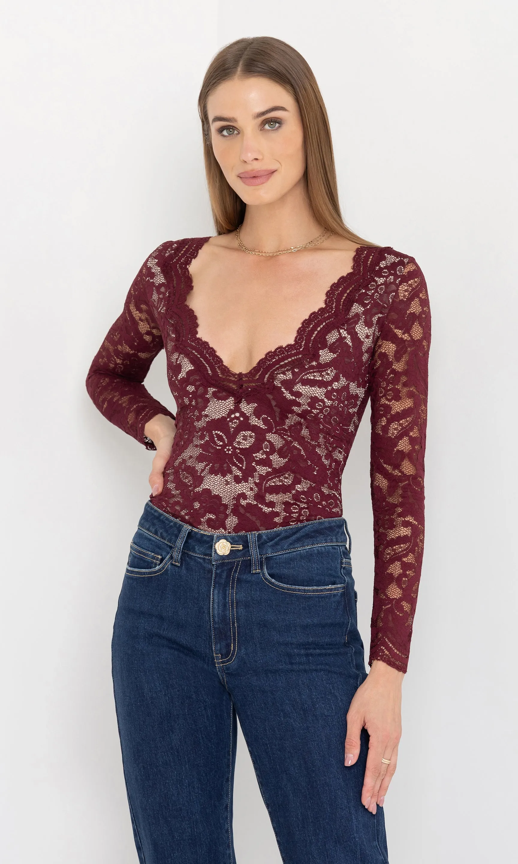 Alessia Lace Bodysuit sold by Generation Love product image thumbnail 4