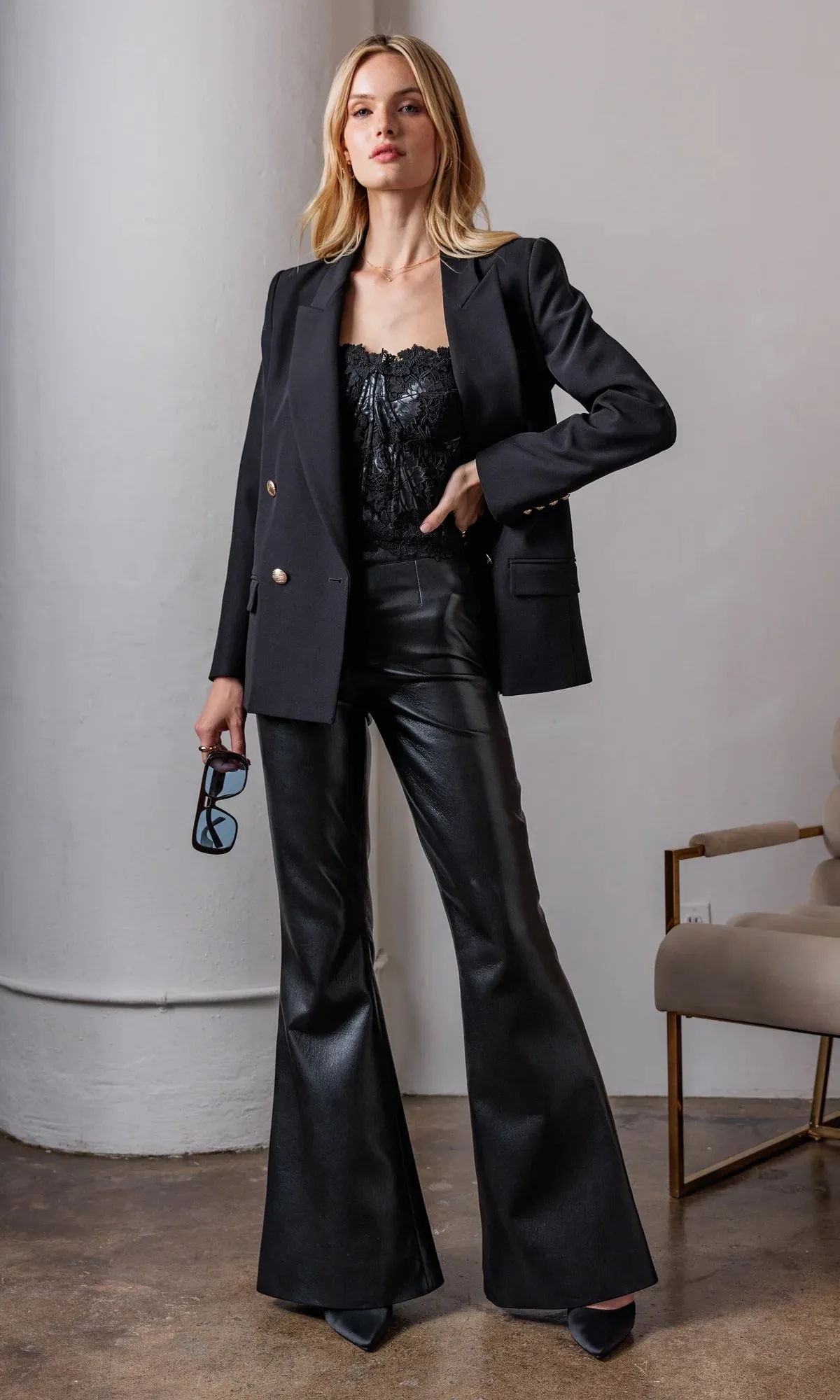 Wesley Vegan Leather Pants sold by Generation Love product image thumbnail 3