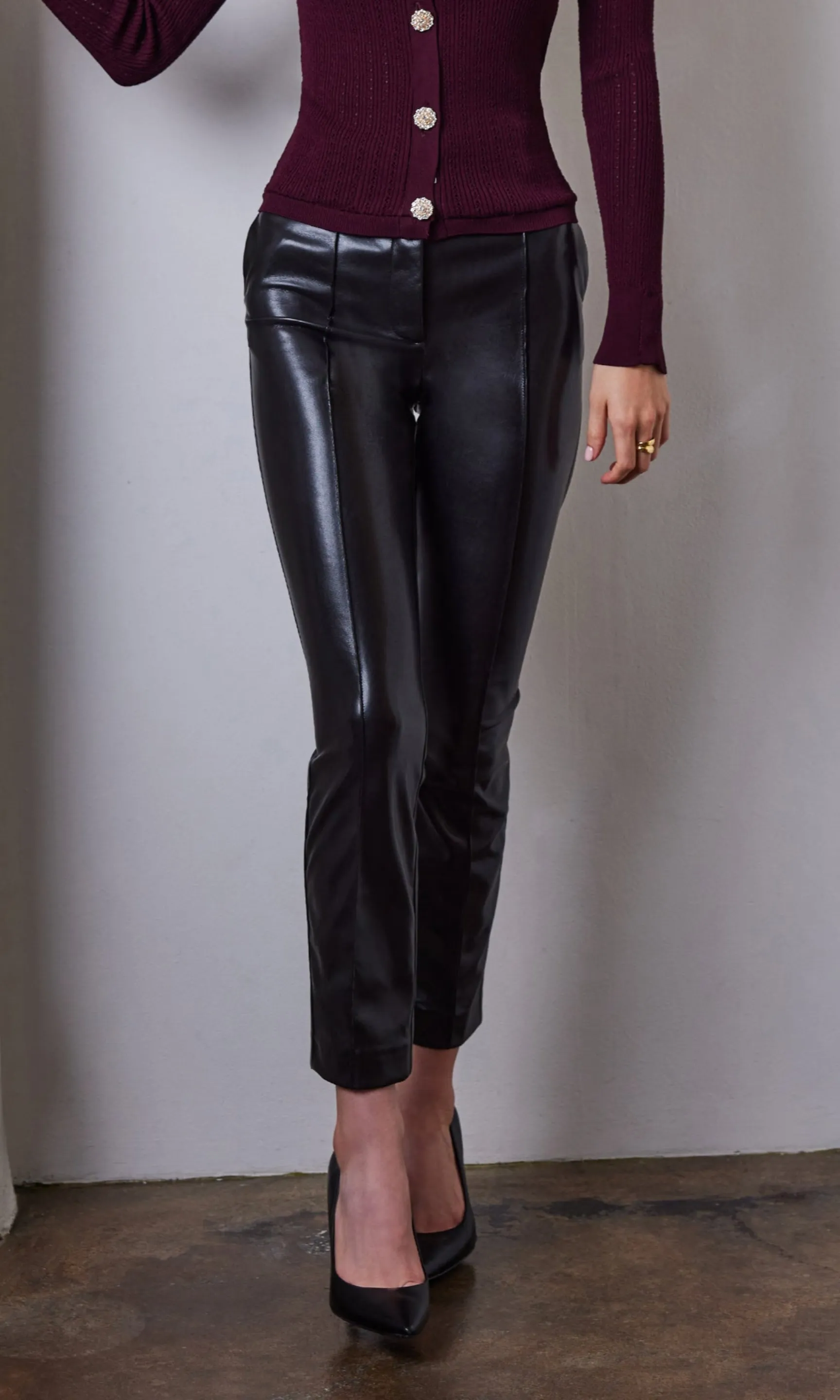Tula Vegan Leather Pants sold by Generation Love