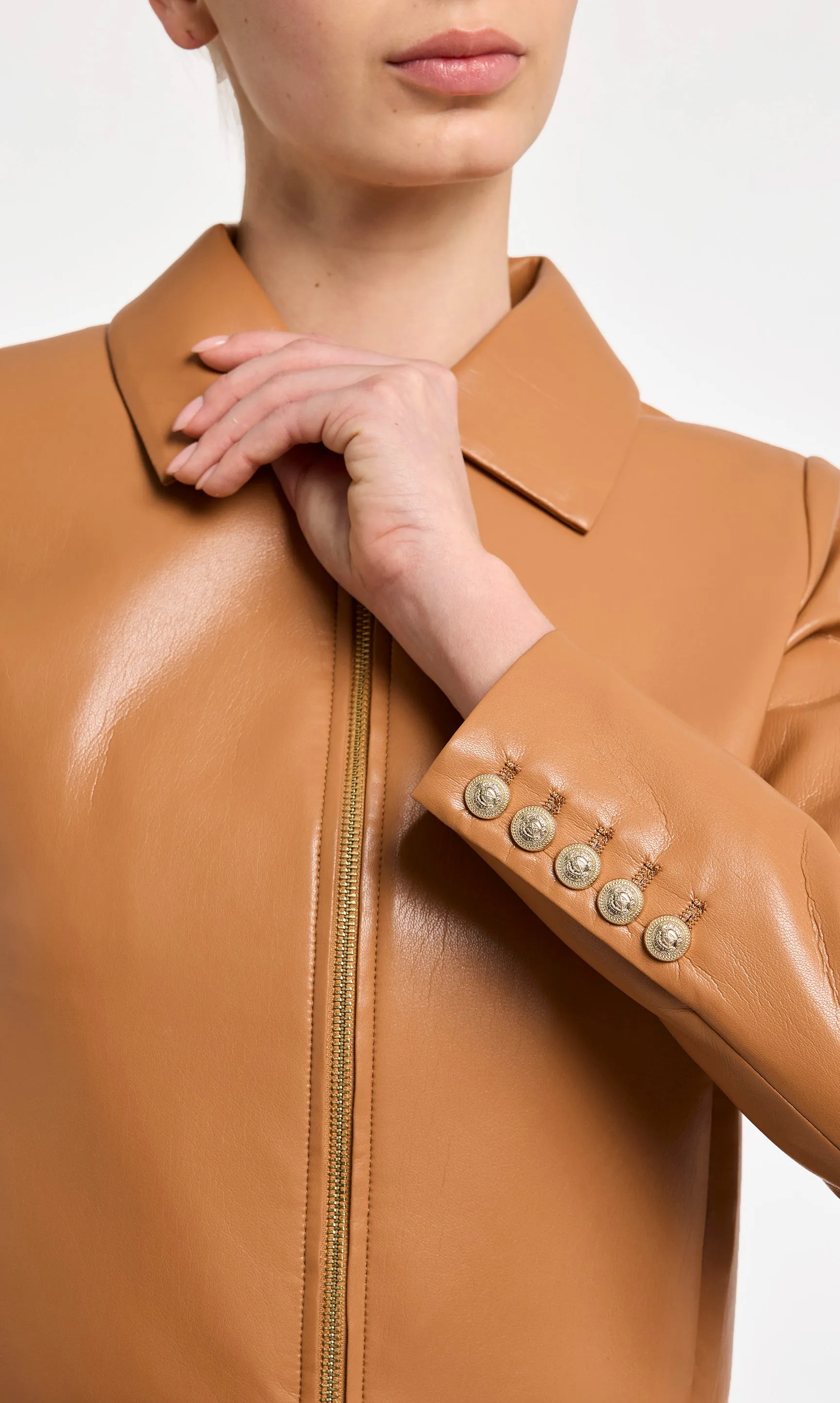 Lola Vegan Leather Jacket sold by Generation Love product image thumbnail 2