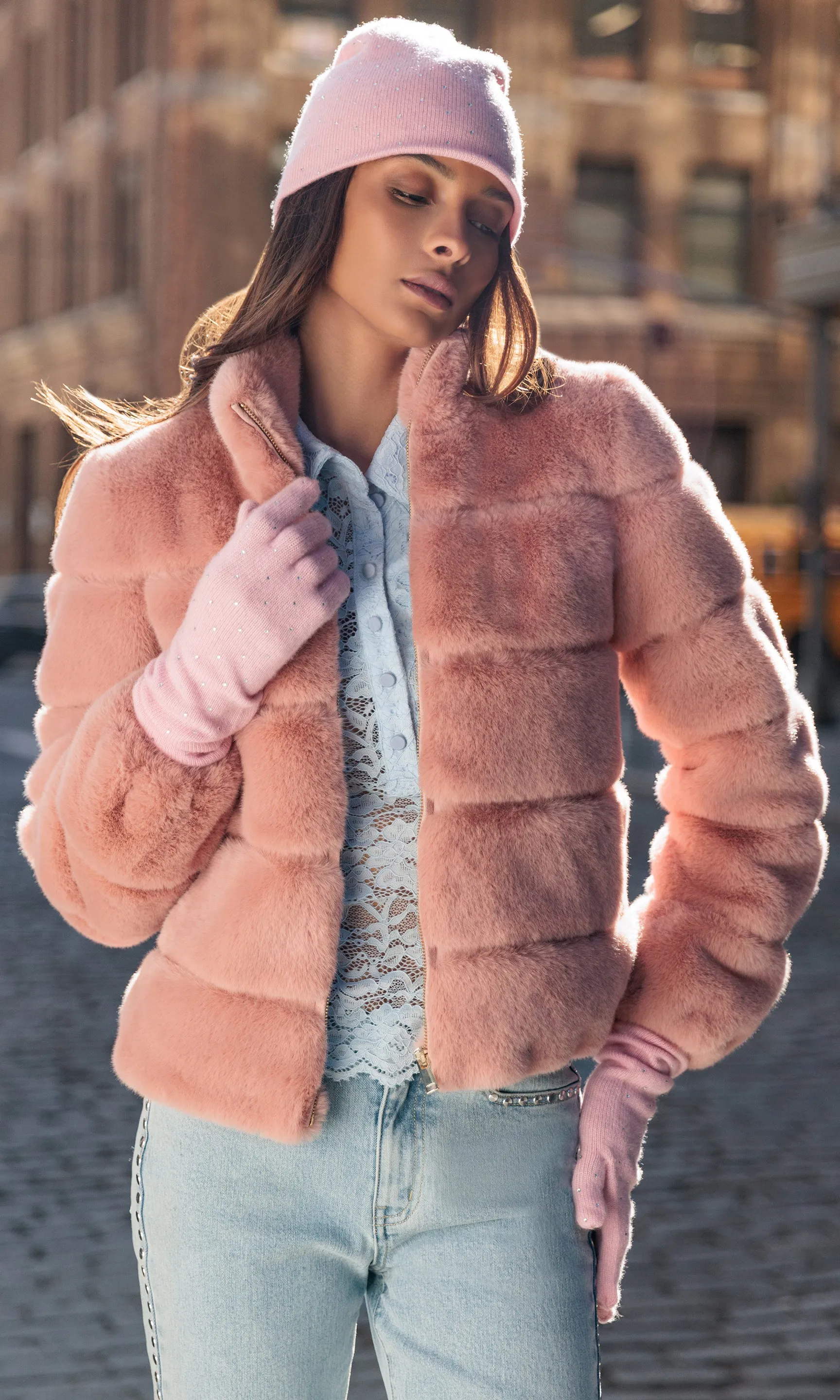 Jodi Faux Fur Jacket sold by Generation Love