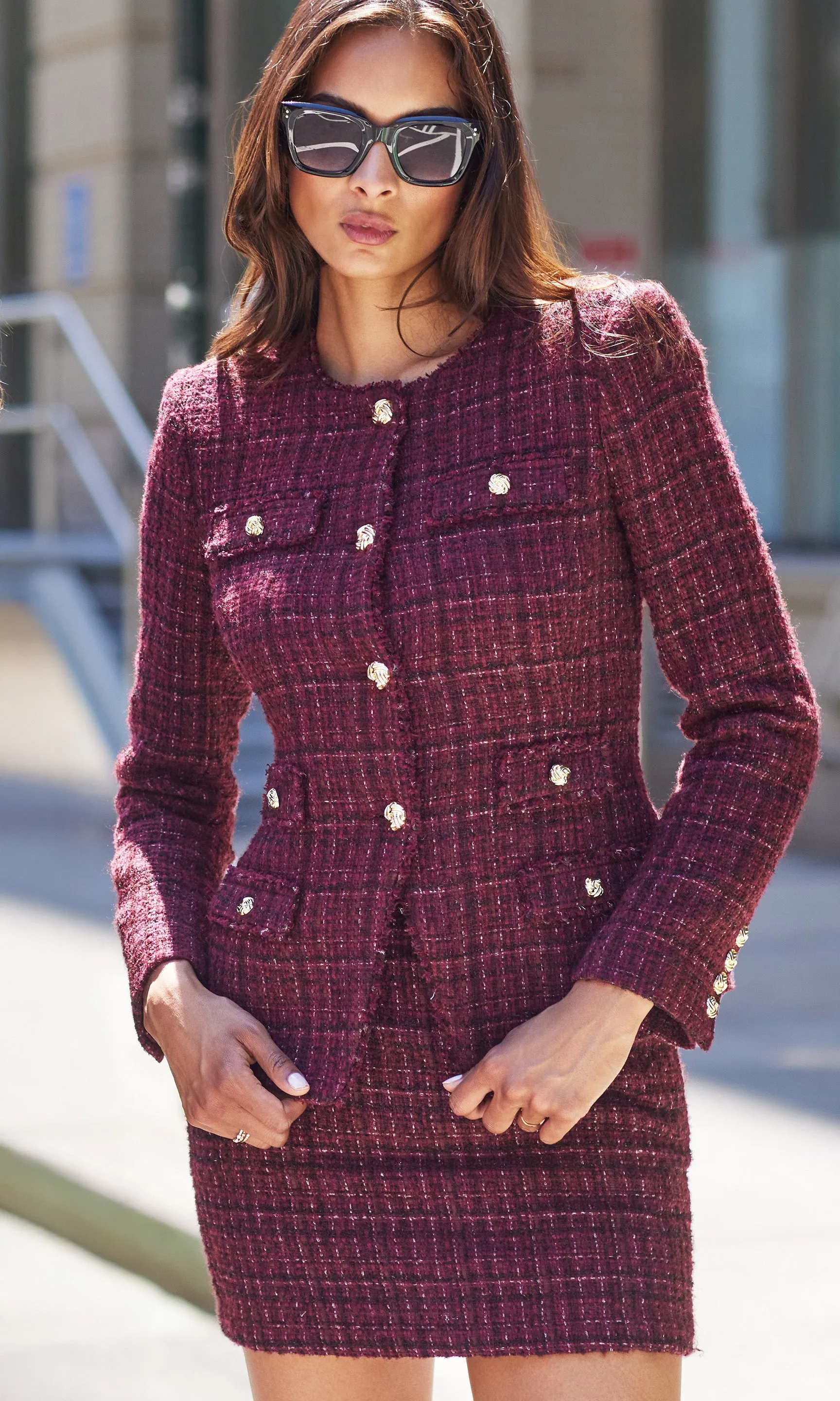 Havana Tweed Jacket sold by Generation Love product image thumbnail 5
