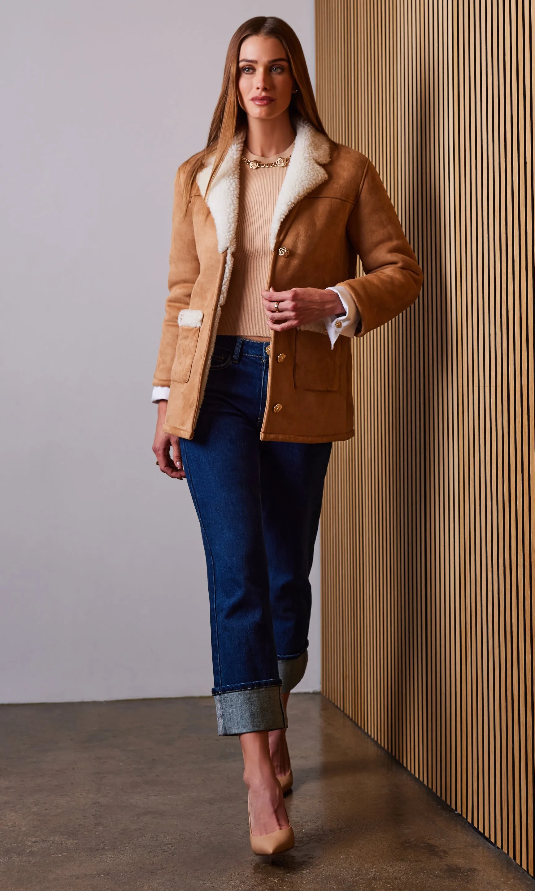 Luvia Faux Shearling Jacket sold by Generation Love product image thumbnail 2