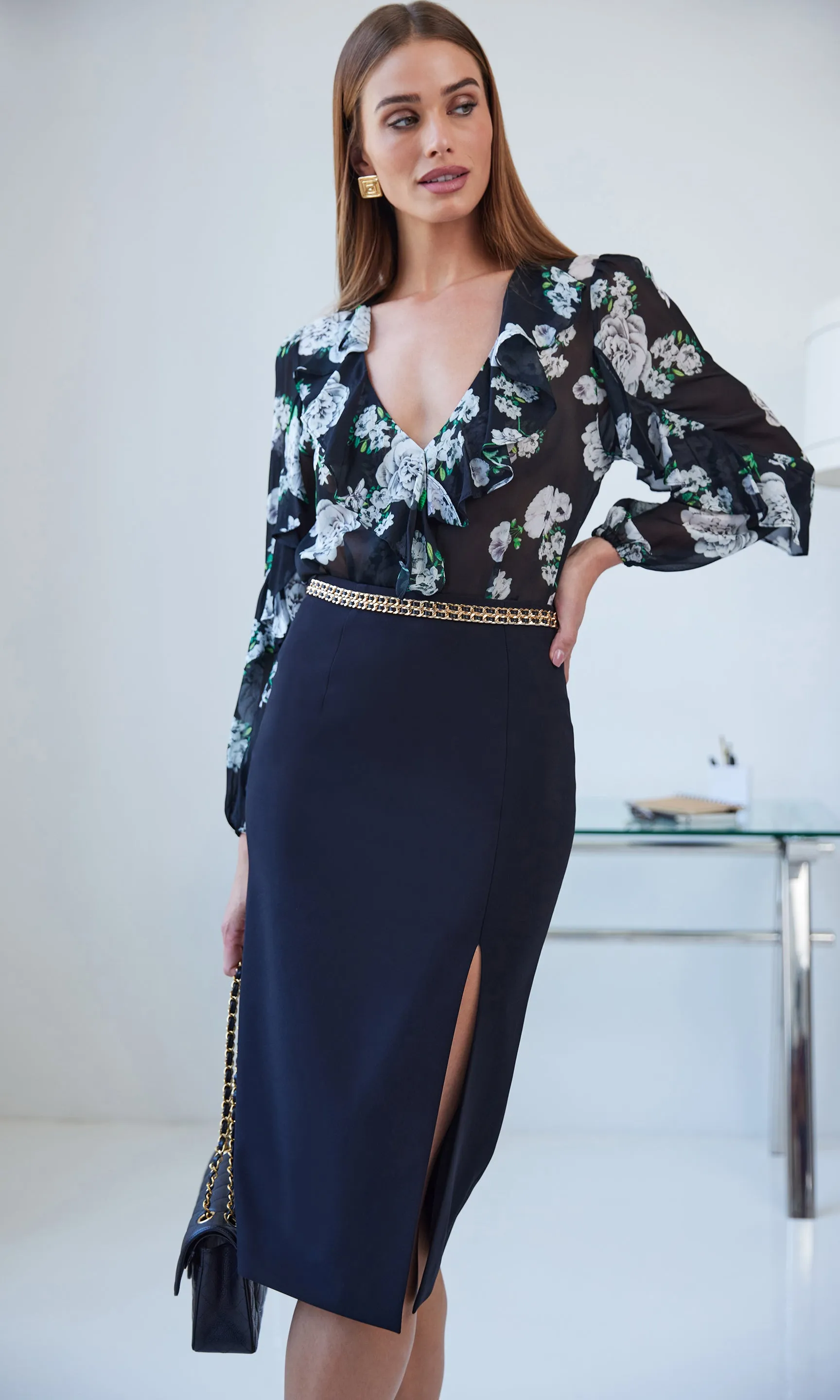 Margery Crepe Skirt sold by Generation Love product image thumbnail 3