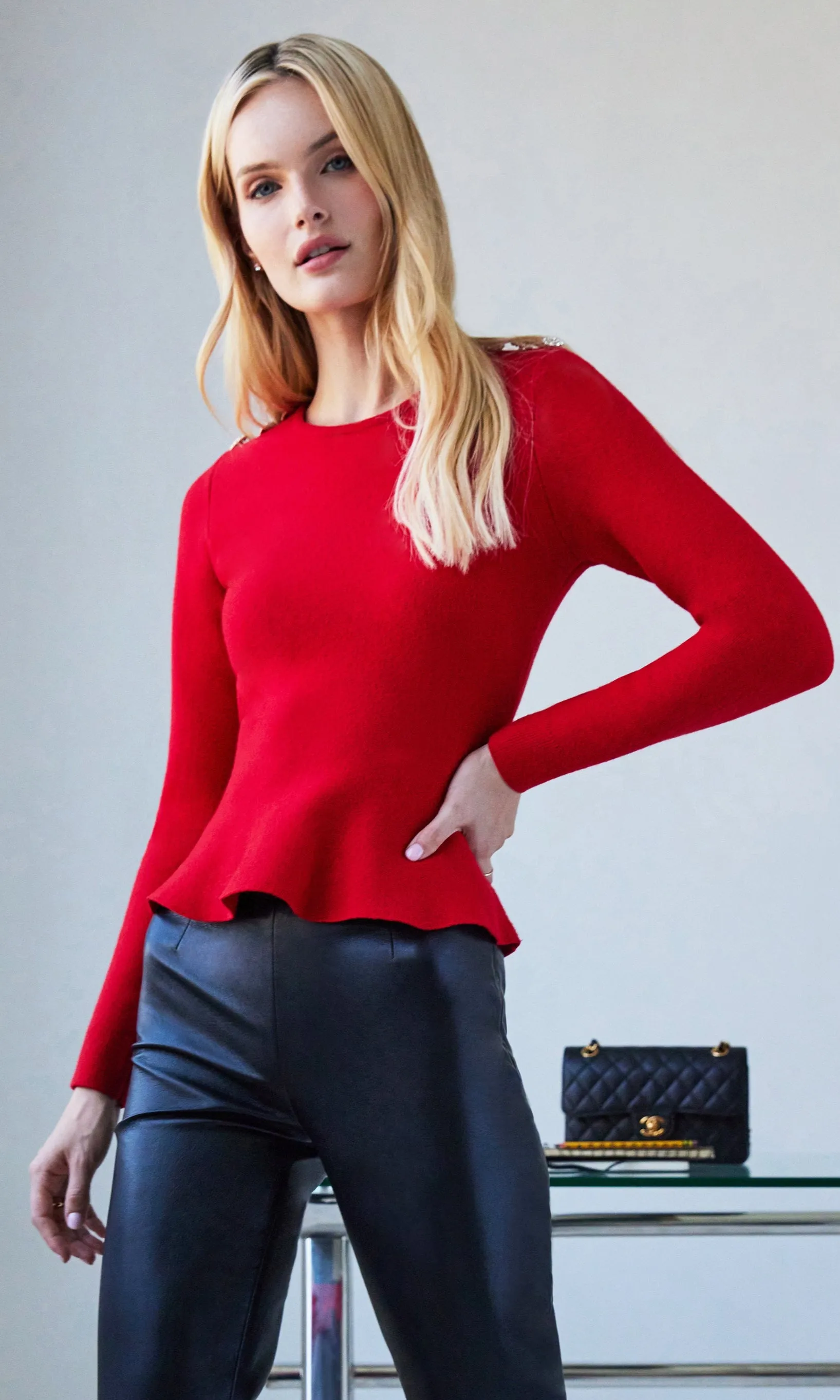 Panache Peplum Sweater sold by Generation Love