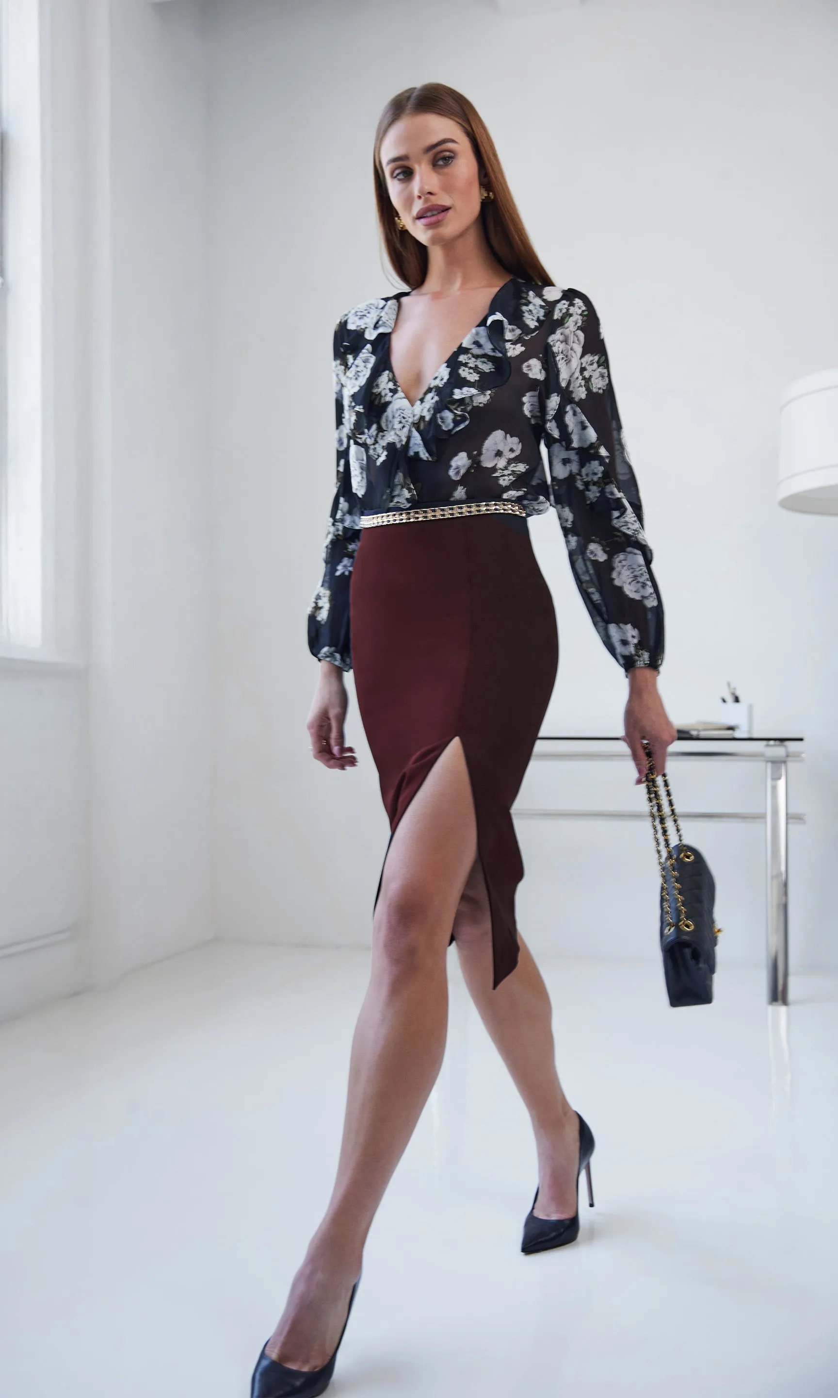 Margery Crepe Skirt sold by Generation Love product image thumbnail 3