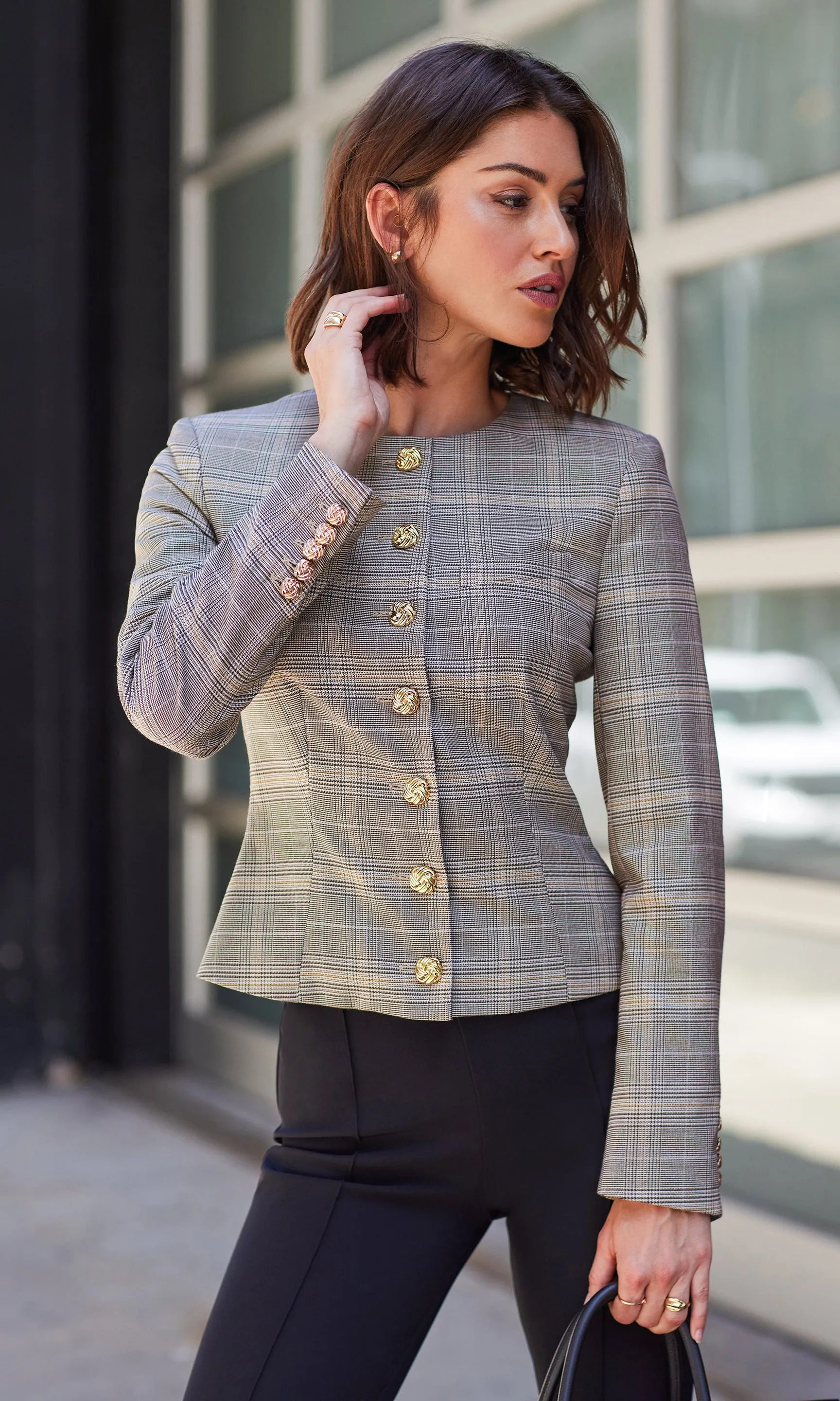 Sirus Plaid Jacket sold by Generation Love product image thumbnail 2