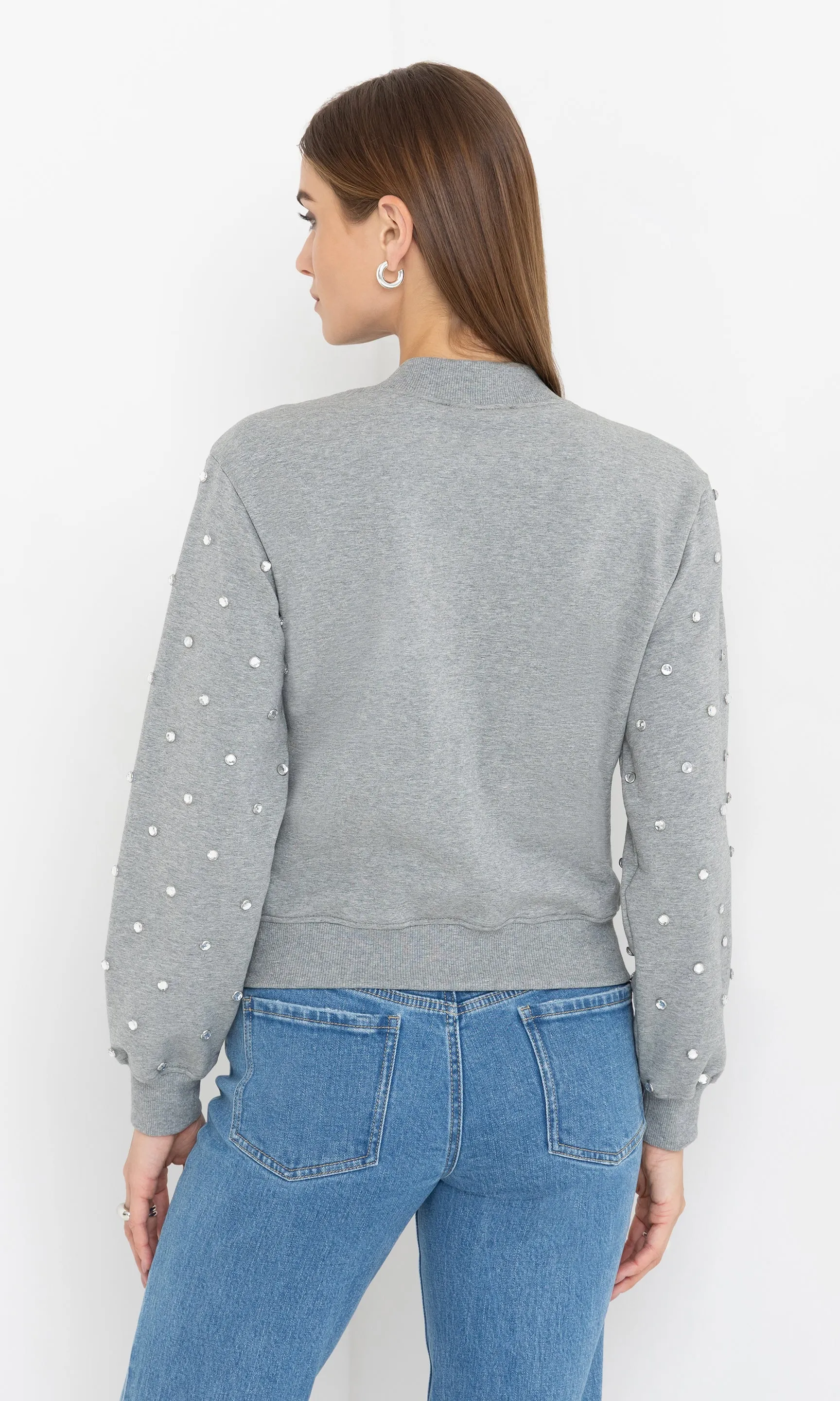 Julie Crystal Stud Sweatshirt sold by Generation Love product image thumbnail 2