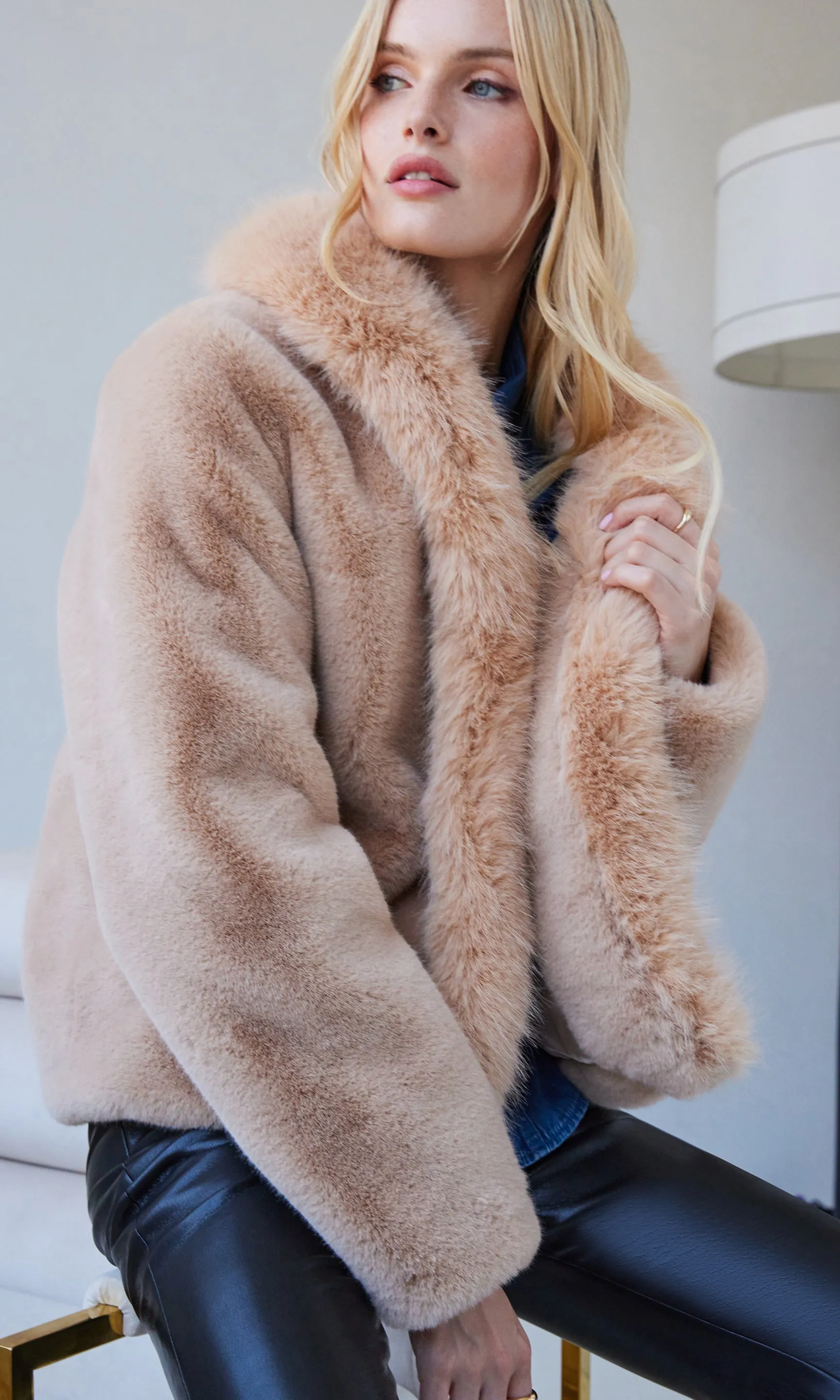 Dasha Faux Fur Jacket sold by Generation Love