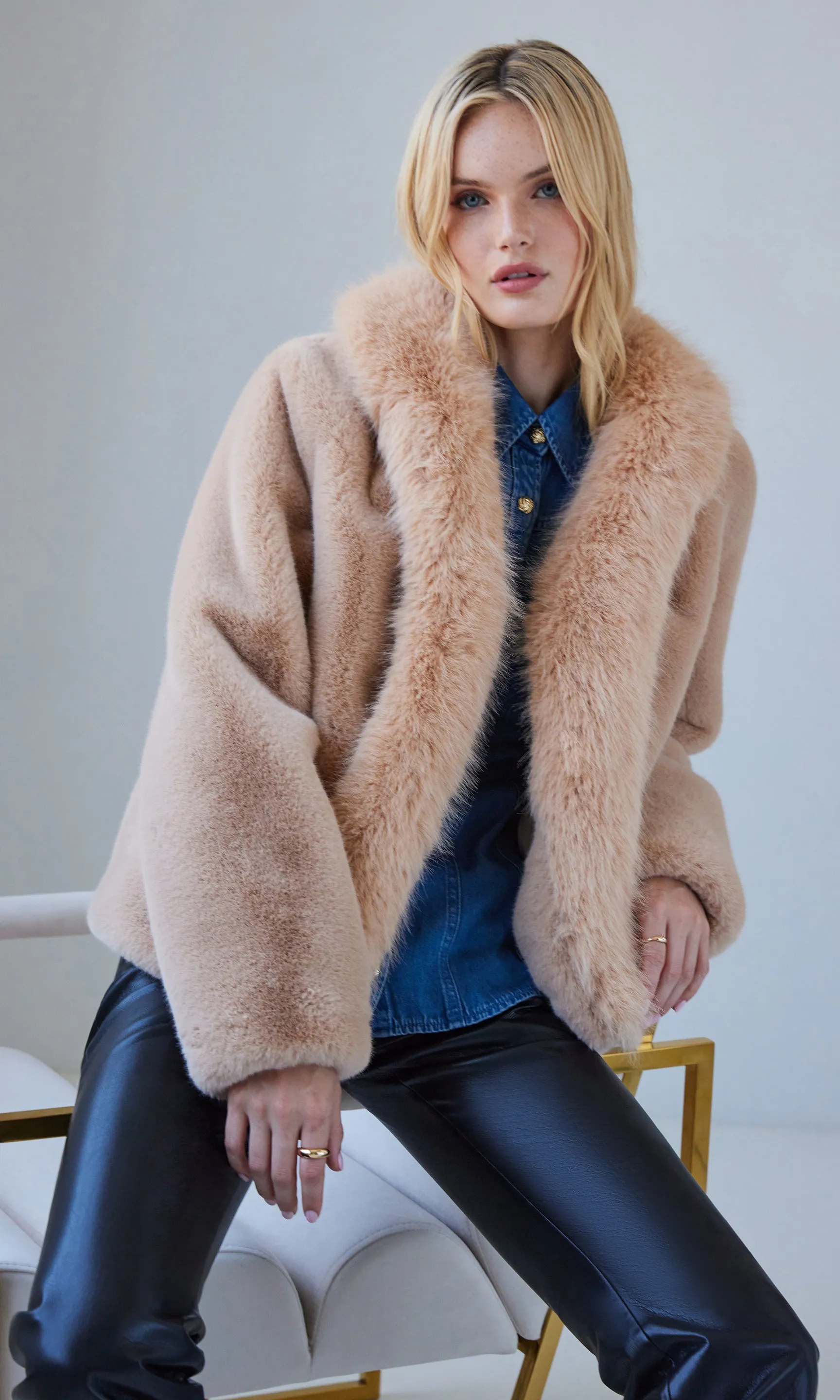 Dasha Faux Fur Jacket sold by Generation Love product image thumbnail 3