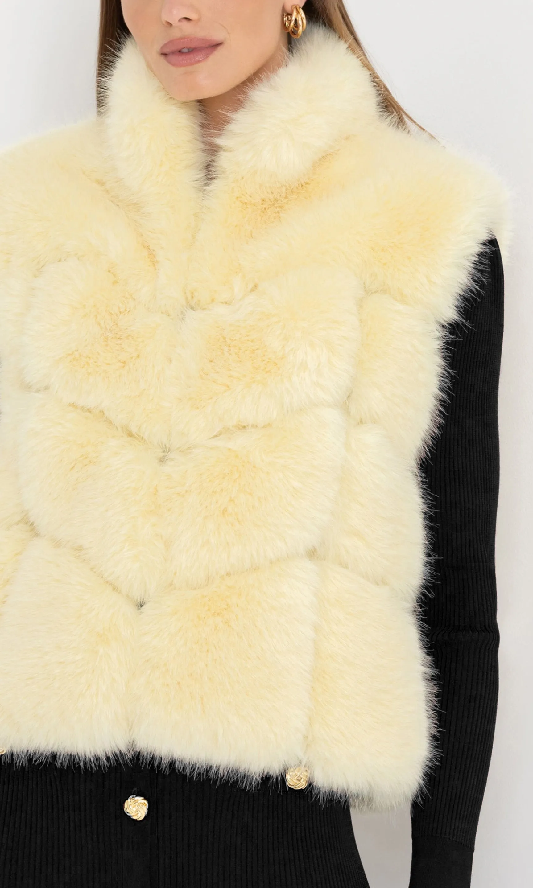 Rosario Faux Fur Vest sold by Generation Love product image thumbnail 2