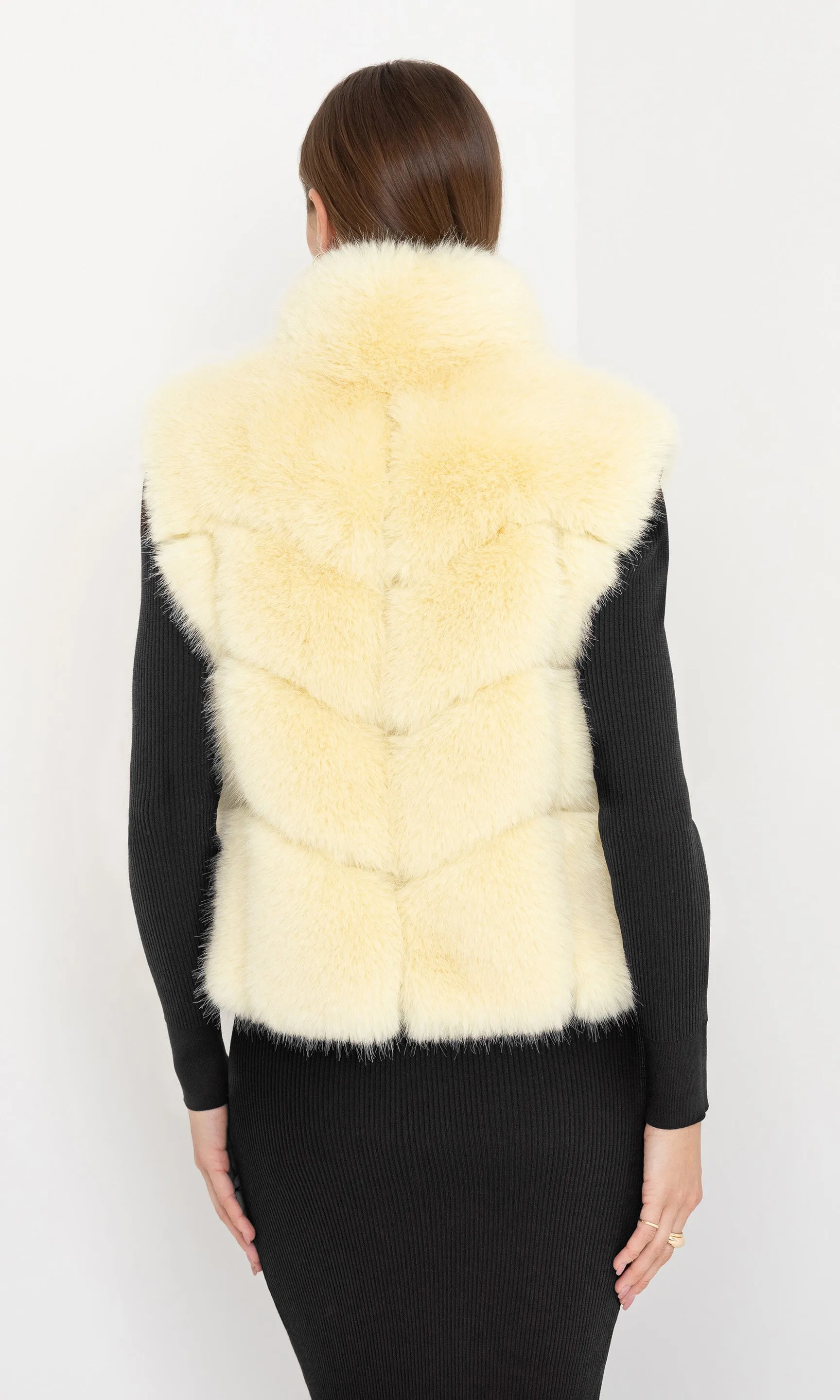 Rosario Faux Fur Vest sold by Generation Love product image thumbnail 4