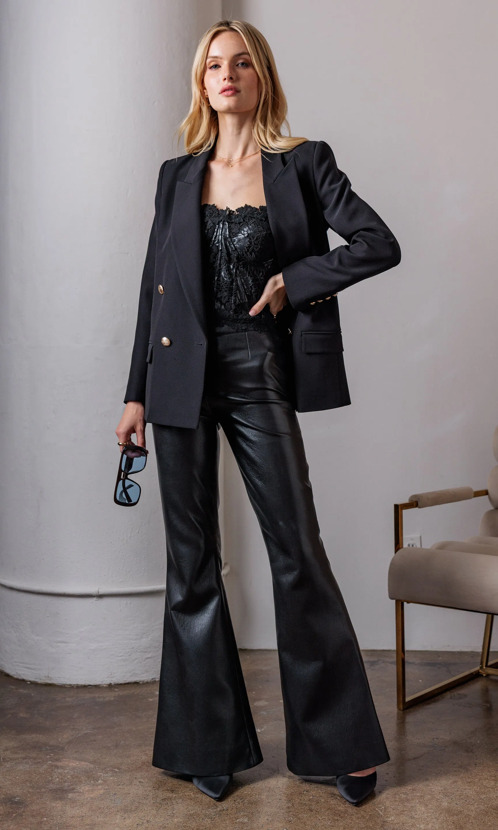 Maverick Crepe Blazer sold by Generation Love product image thumbnail 4