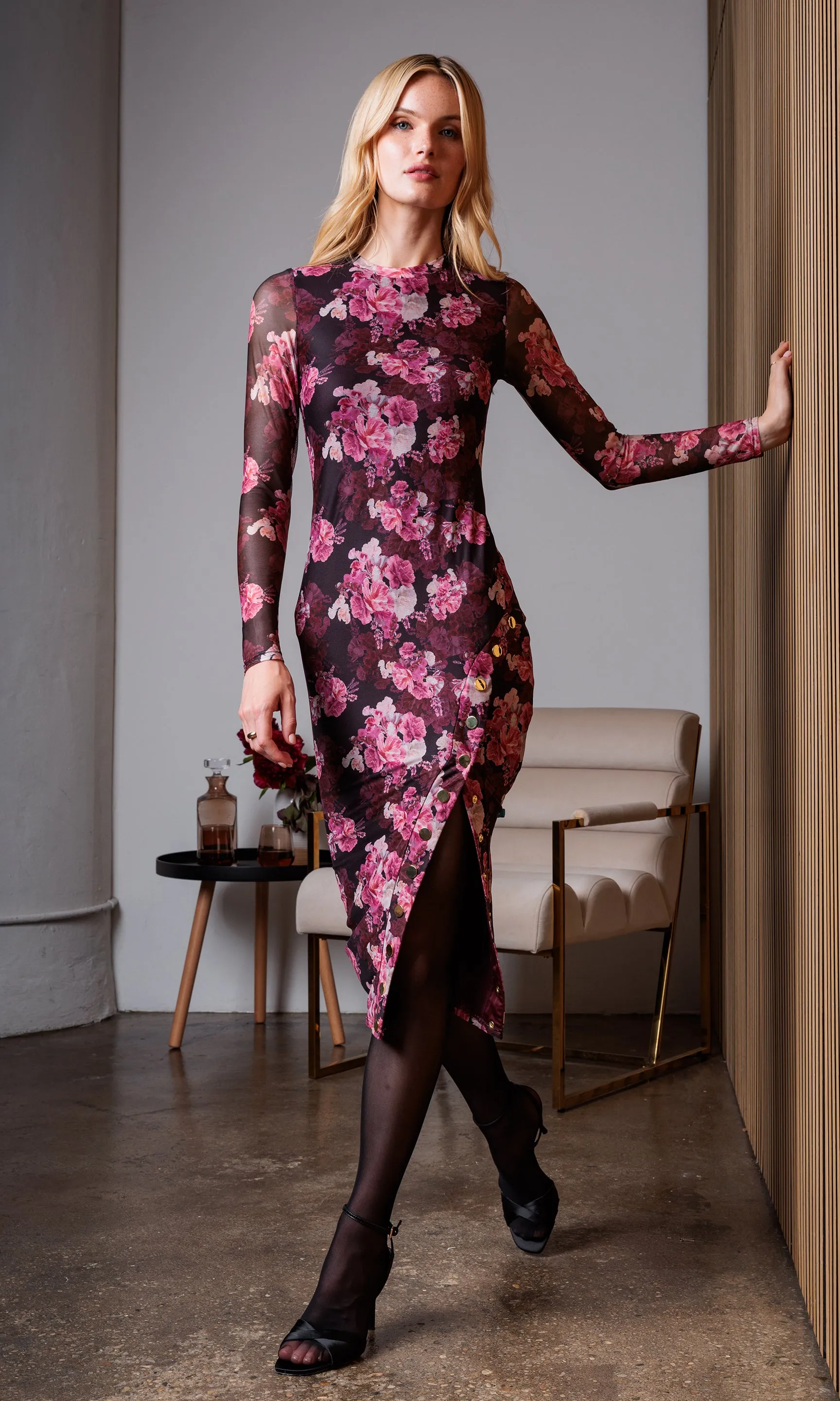 Monique Floral Mesh Dress sold by Generation Love