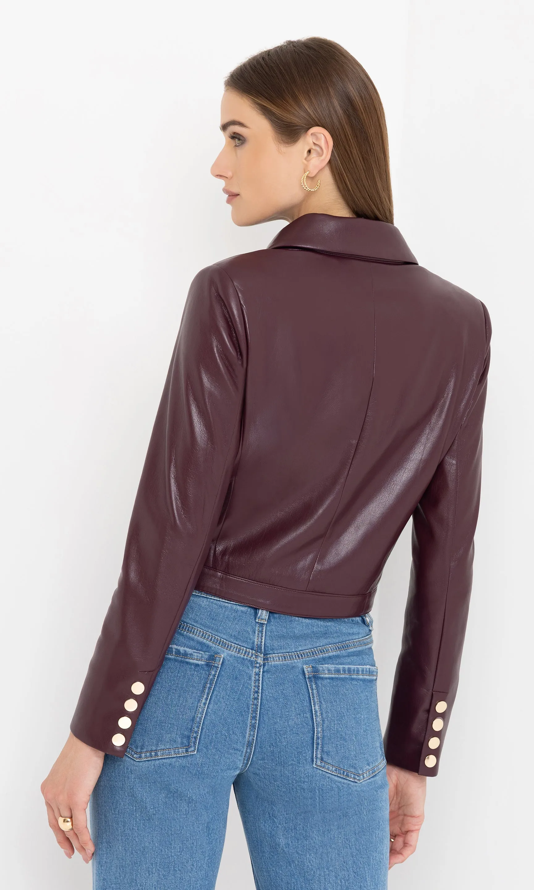Lola Vegan Leather Jacket sold by Generation Love product image thumbnail 3