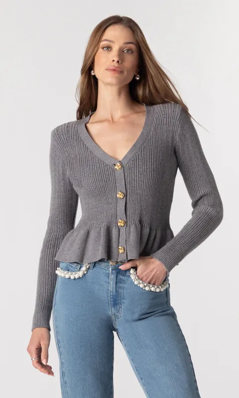 Lirio Pointelle Cardigan made by Generation Love