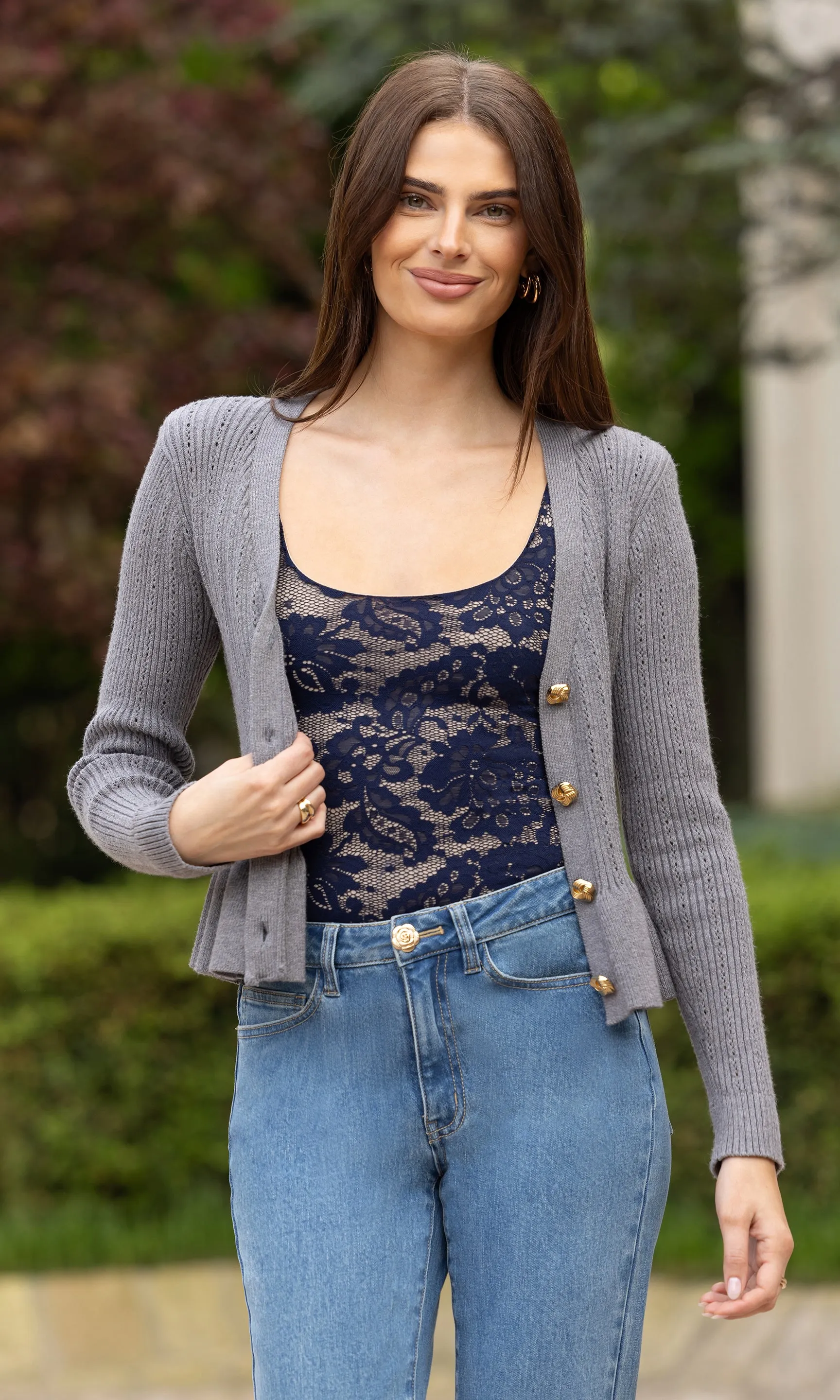 Lirio Pointelle Cardigan sold by Generation Love product image thumbnail 3