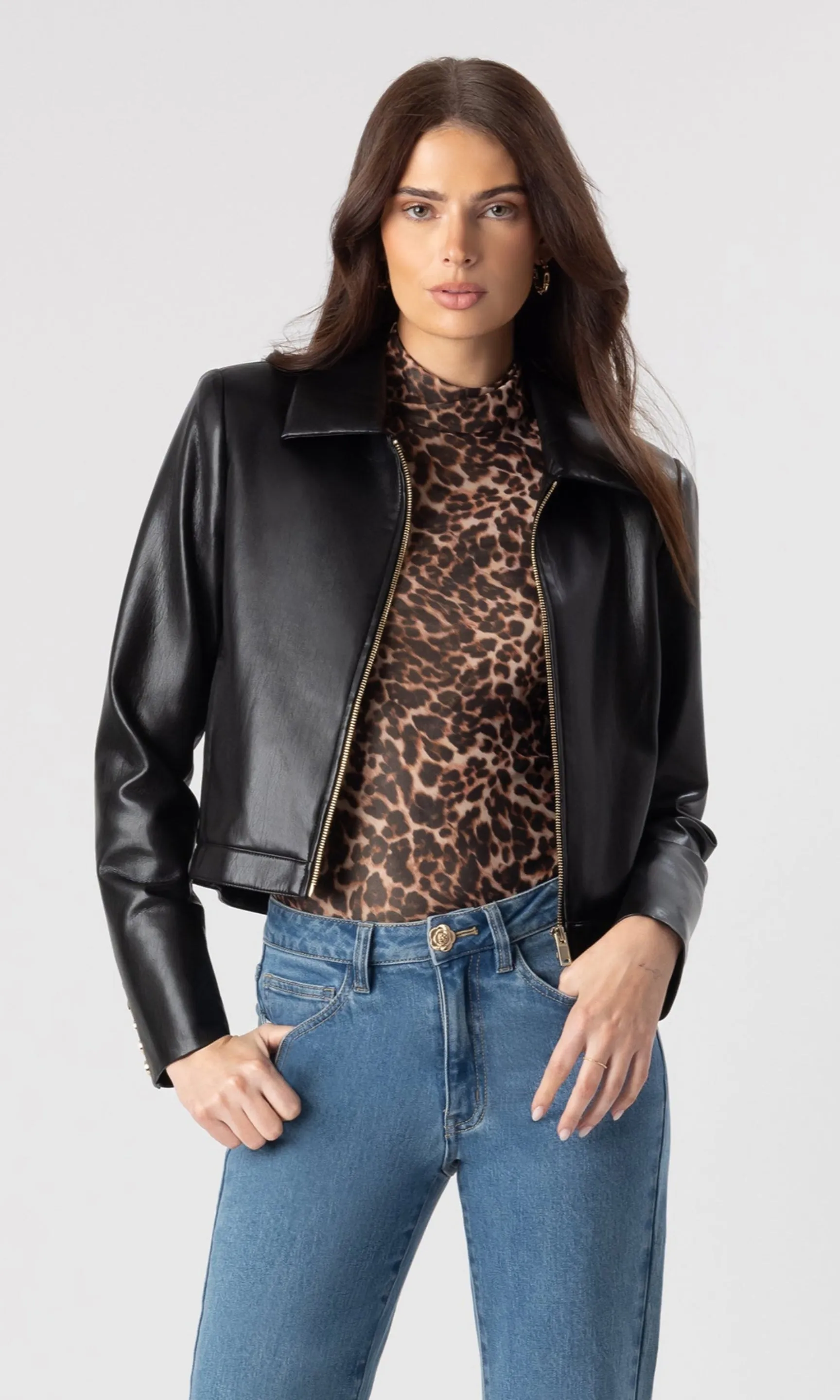 Lola Vegan Leather Jacket sold by Generation Love product image thumbnail 5