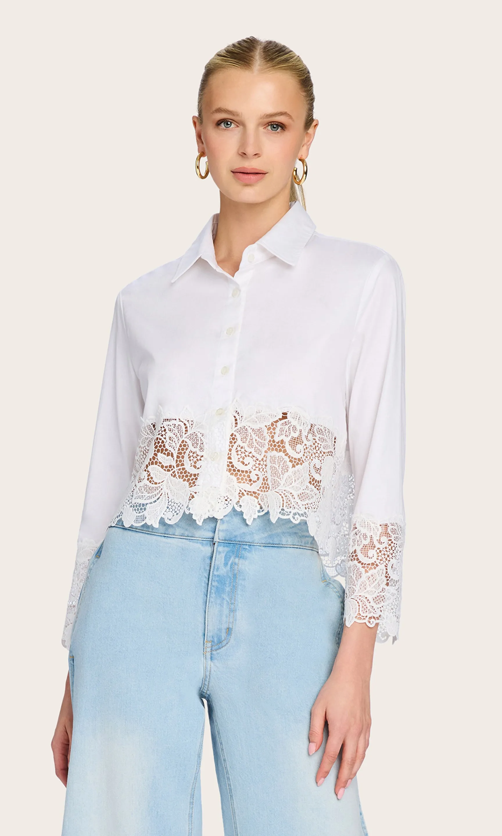 Issa Lace Combo Shirt sold by Generation Love product image thumbnail 4