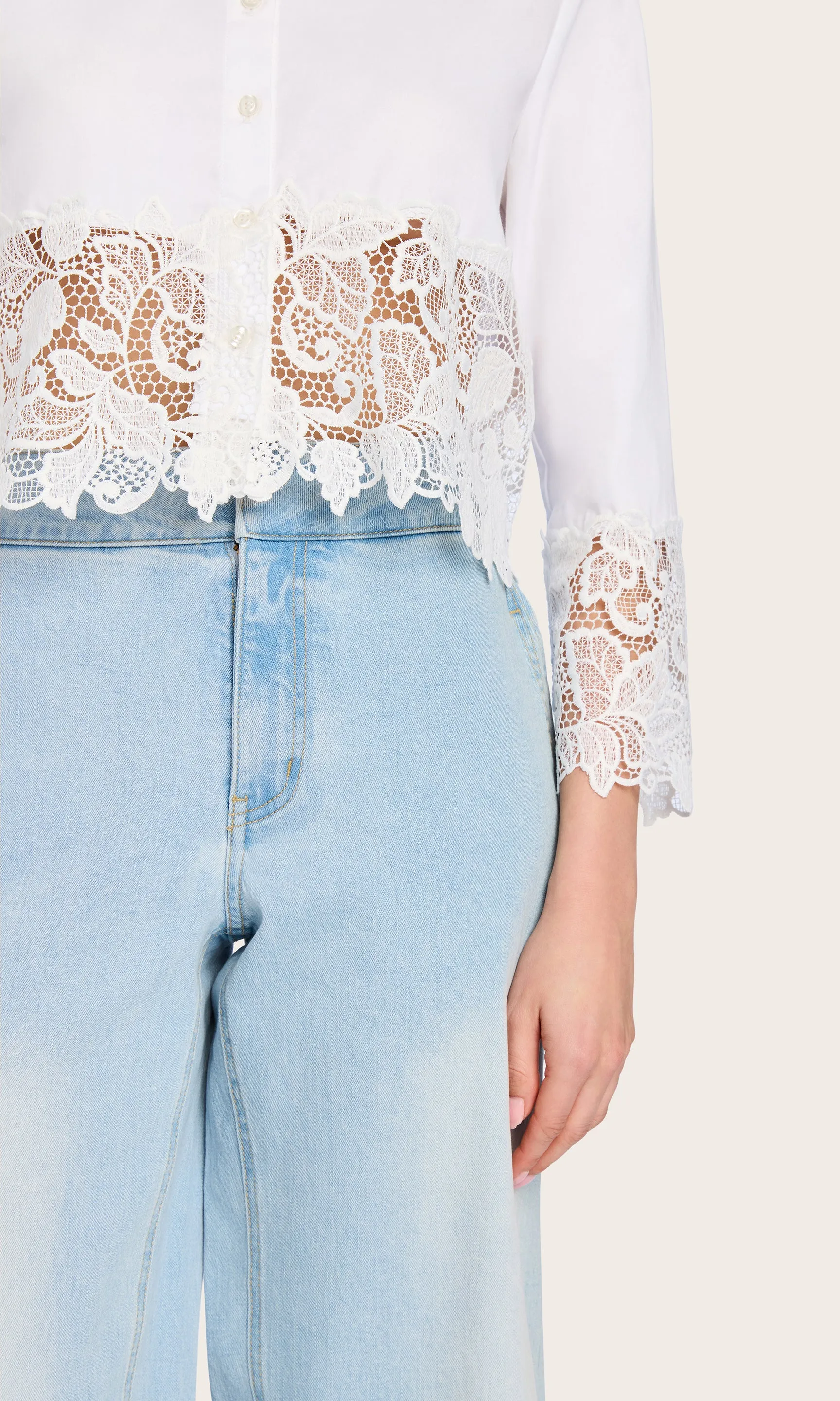 Issa Lace Combo Shirt sold by Generation Love product image thumbnail 5