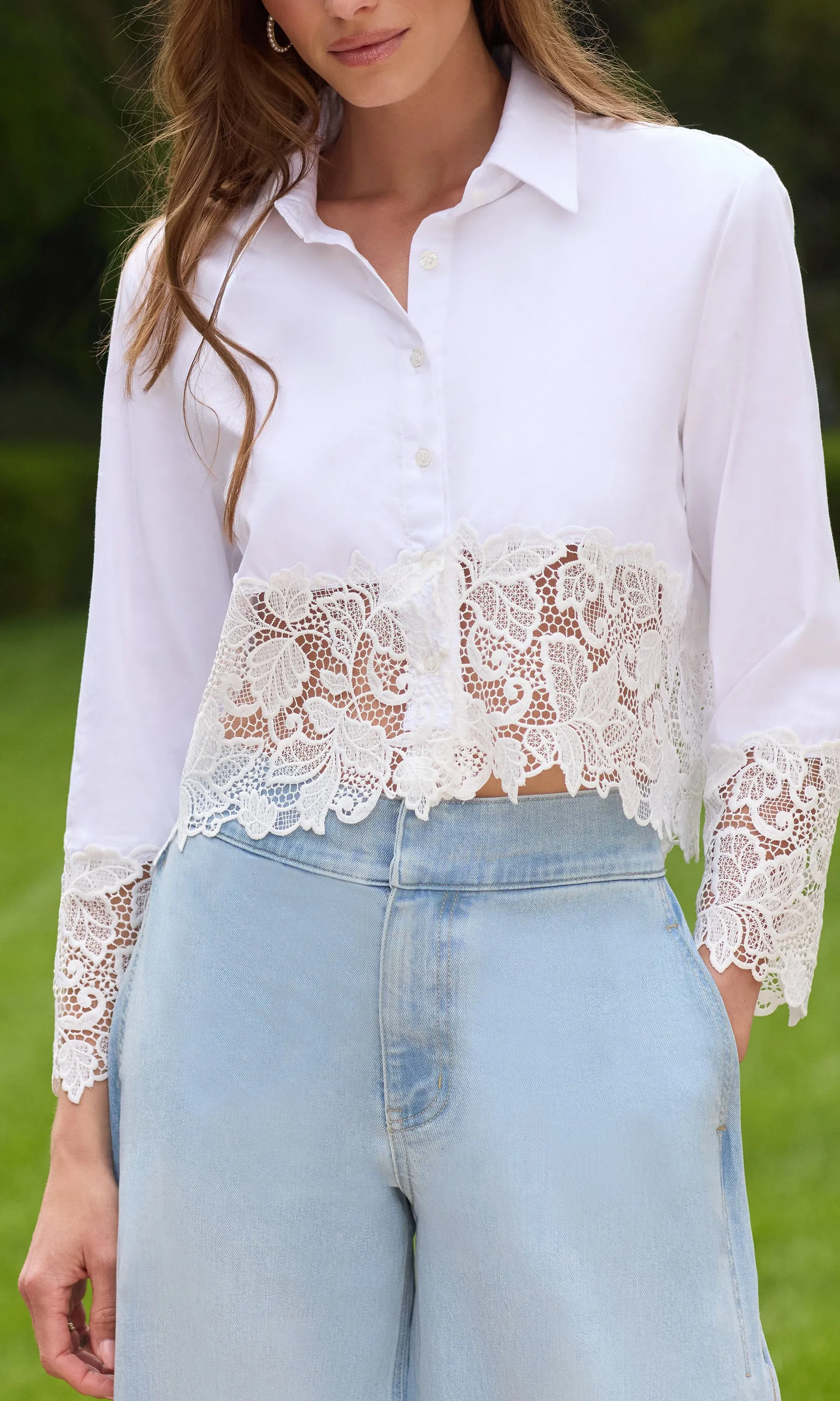 Issa Lace Combo Shirt sold by Generation Love product image thumbnail 3