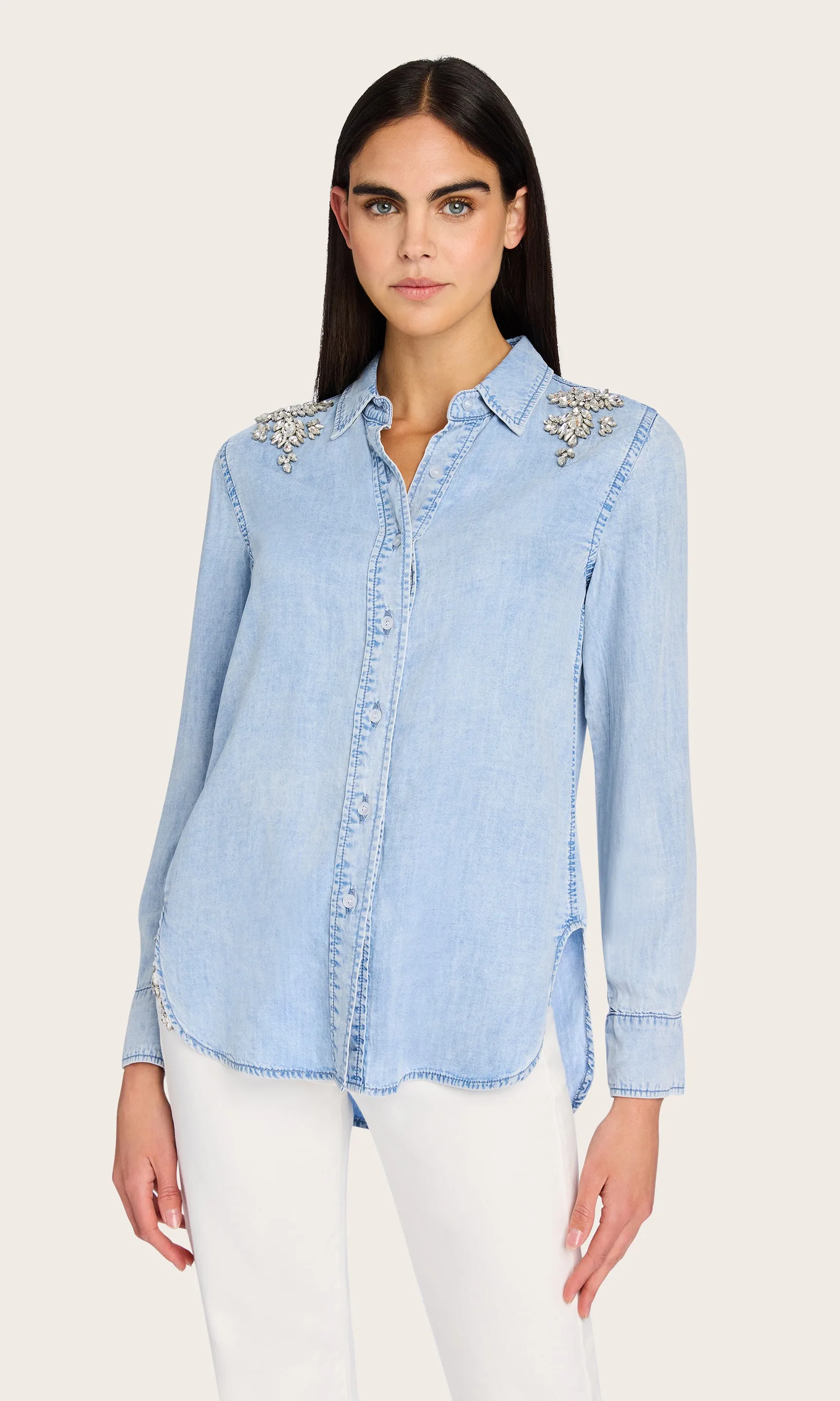 Mitchie Denim Shirt sold by Generation Love product image thumbnail 4