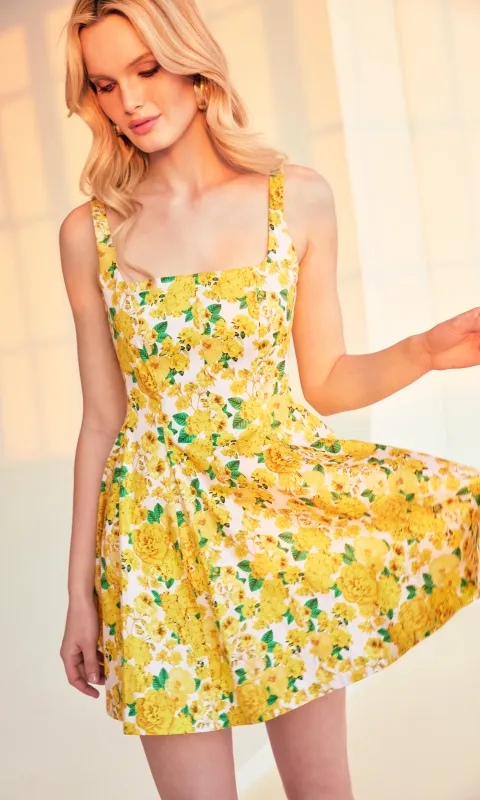 Courtney Floral Poplin Dress sold by Generation Love
