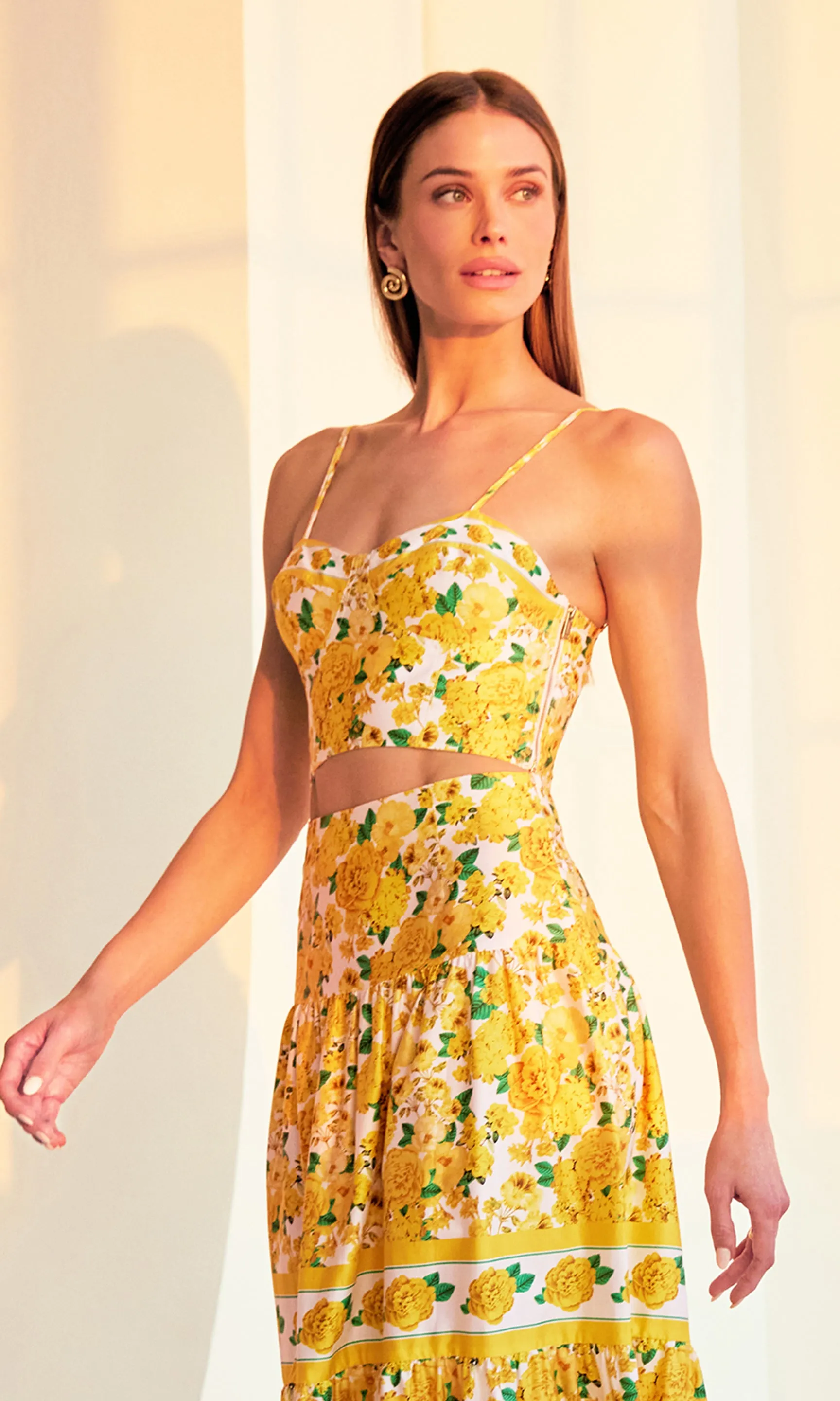 Linda Floral Poplin Bra Top sold by Generation Love product image thumbnail 2