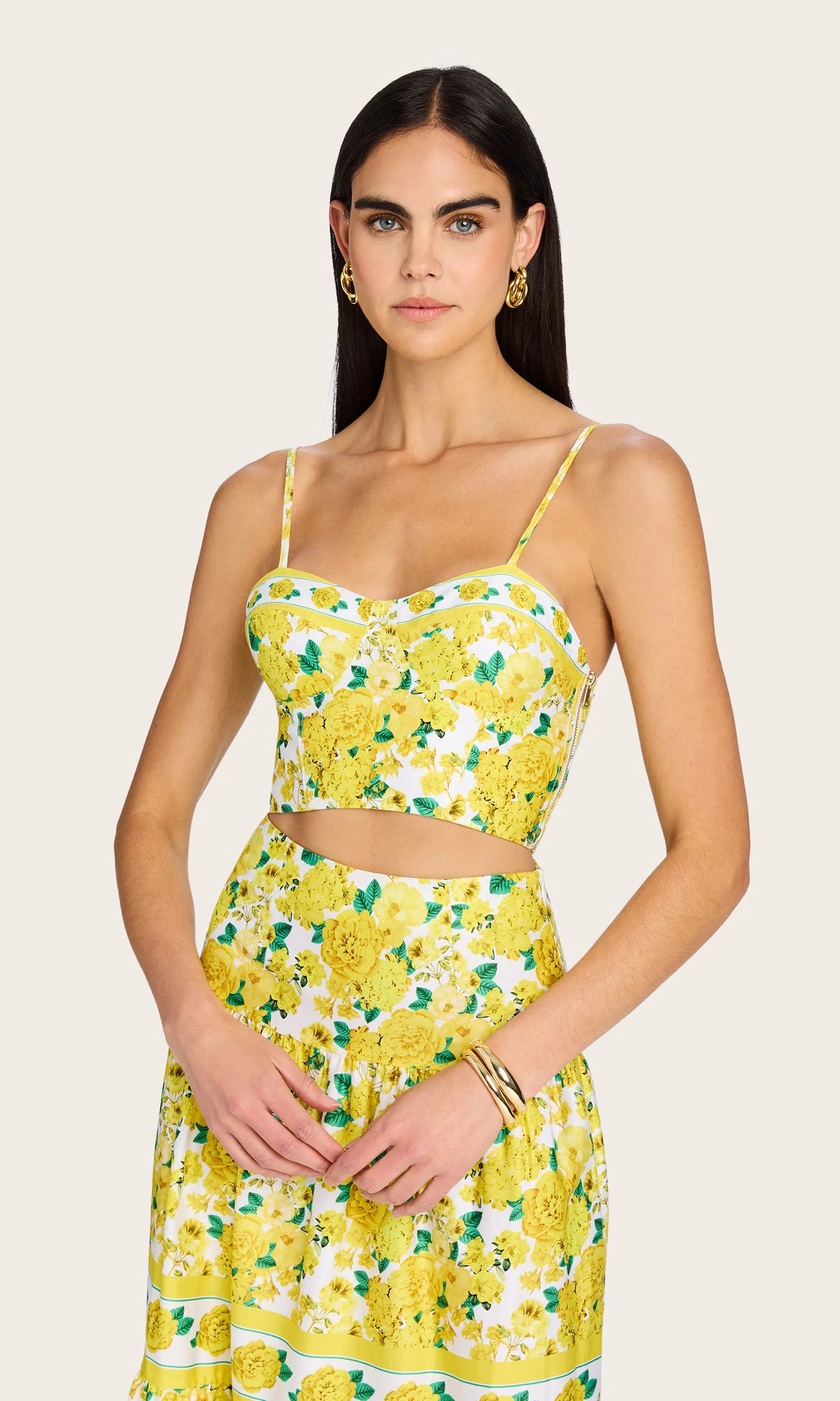 Linda Floral Poplin Bra Top sold by Generation Love product image thumbnail 5