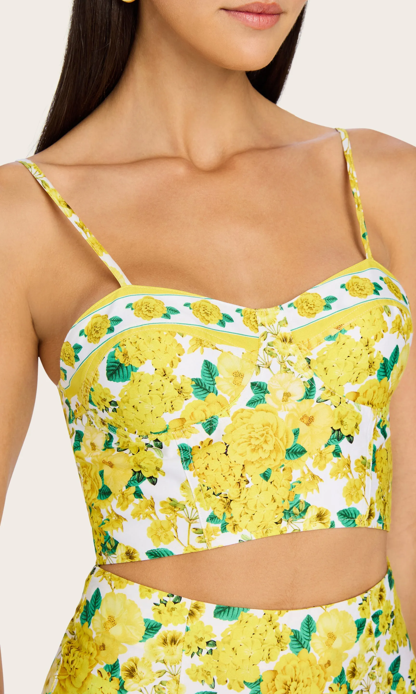 Linda Floral Poplin Bra Top sold by Generation Love product image thumbnail 4