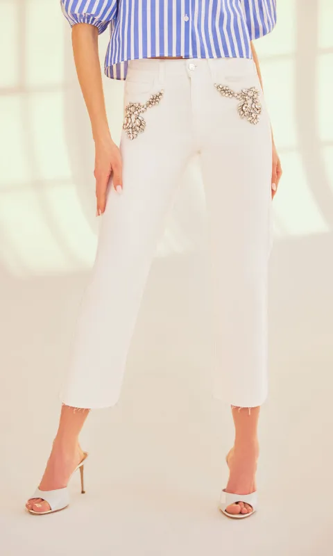 Carolyn Crystal Denim Jeans made by Generation Love