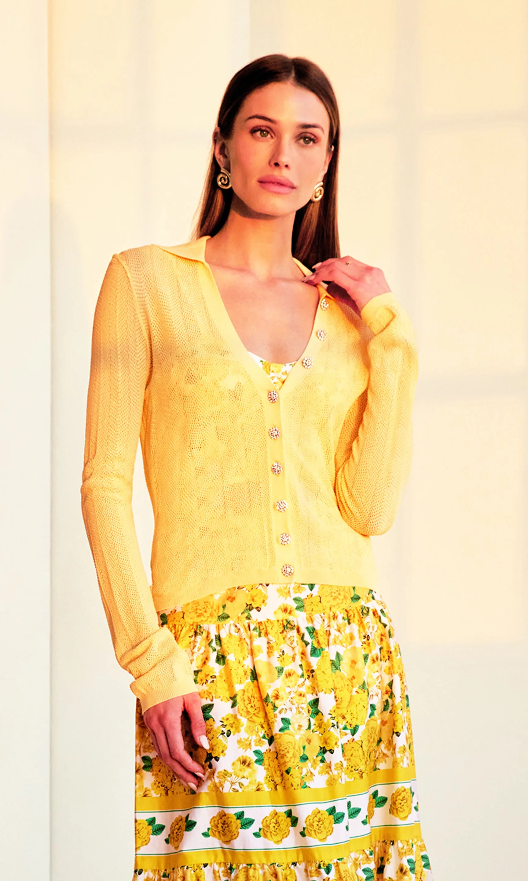 Megan Pointelle Cardigan sold by Generation Love product image thumbnail 4