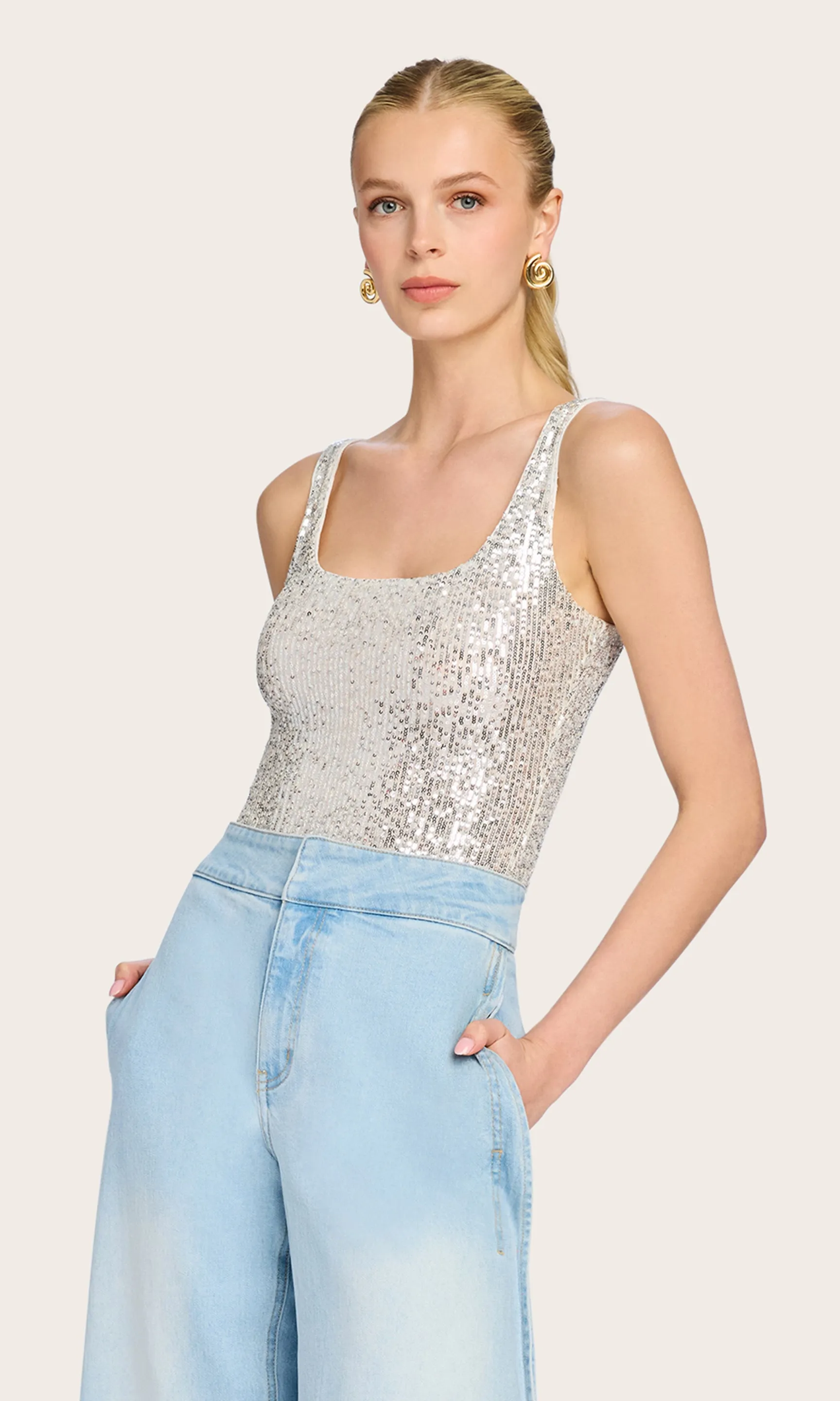 Dina Sequin Bodysuit sold by Generation Love product image thumbnail 4
