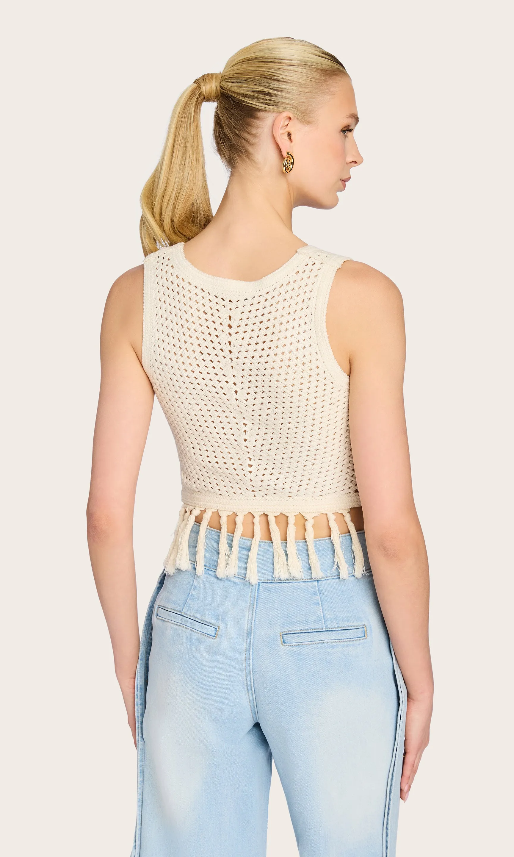 Ginger Crochet Tank sold by Generation Love product image thumbnail 5