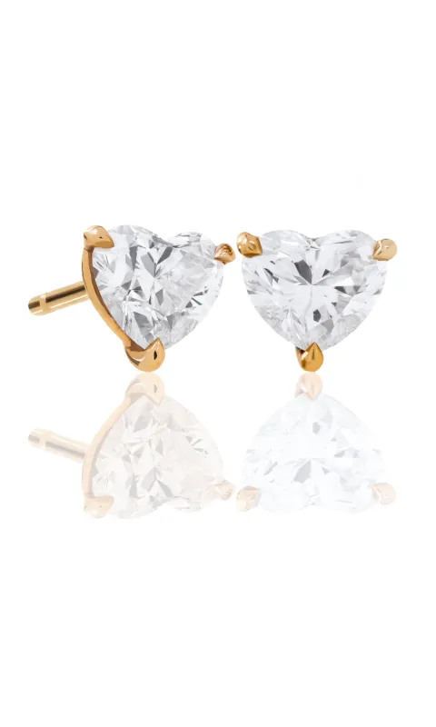 LE PREMIER AMOUR HEART CUT EARRING sold by Generation Love