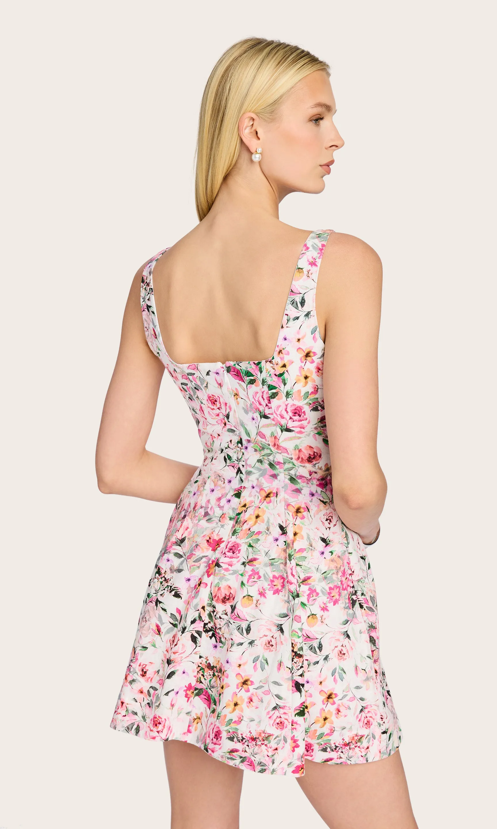 Courtney Floral Linen Dress sold by Generation Love product image thumbnail 5