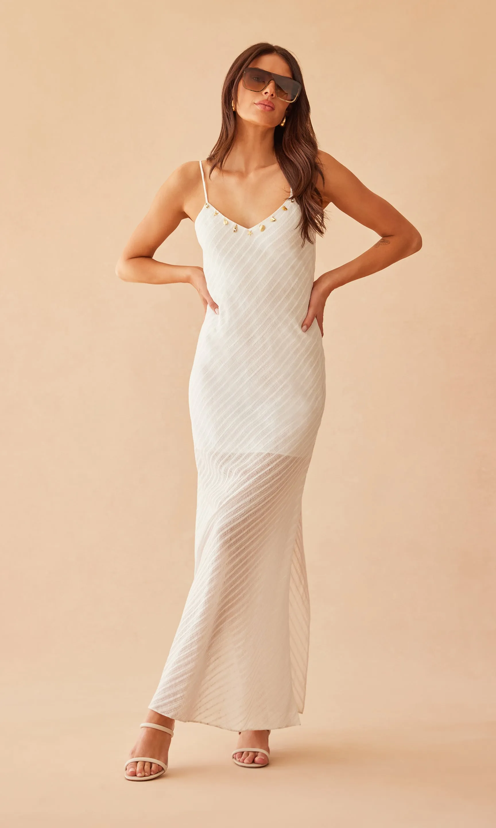 Marcella Charm Maxi Dress sold by Generation Love