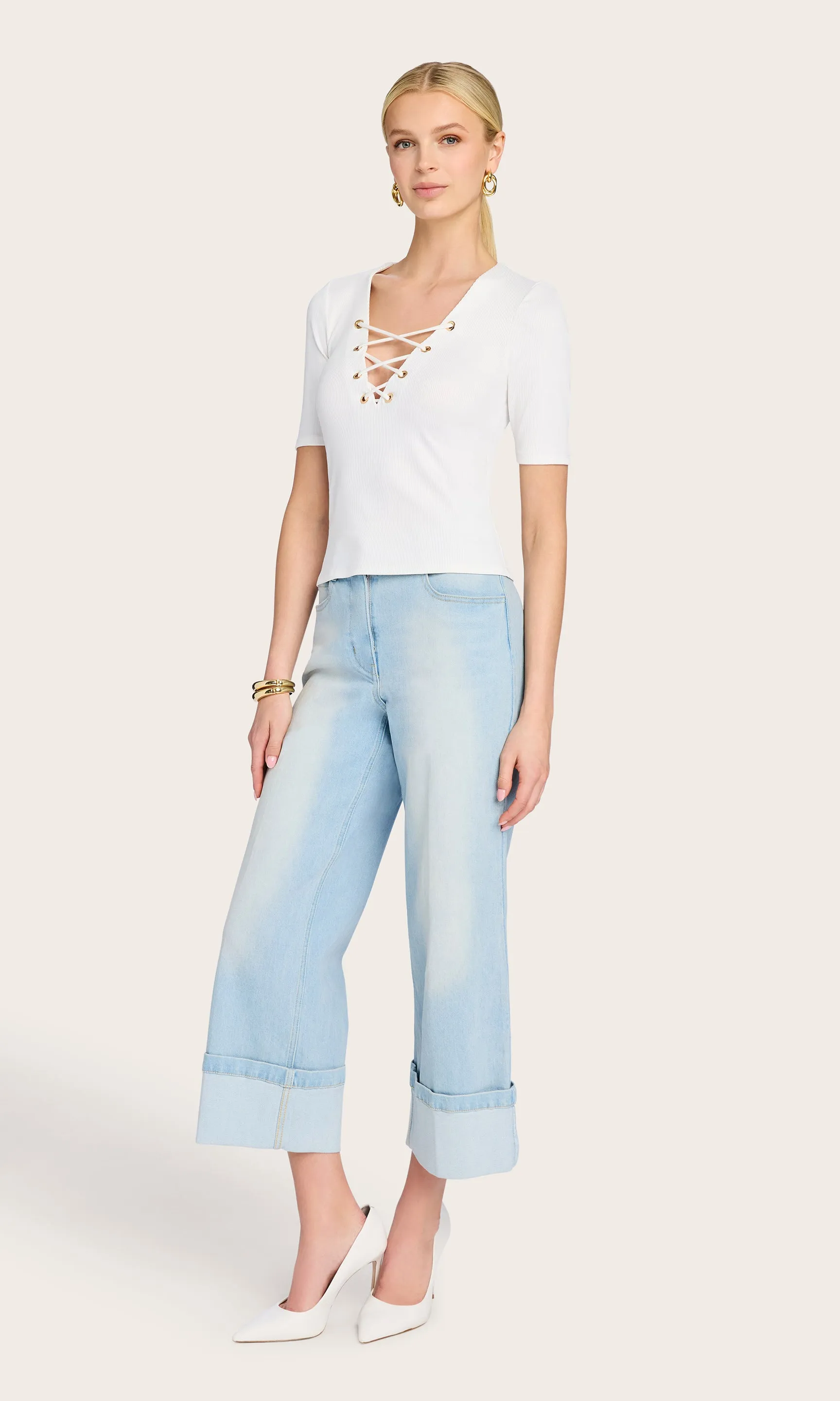 Ren Lace-Up Top sold by Generation Love product image thumbnail 4