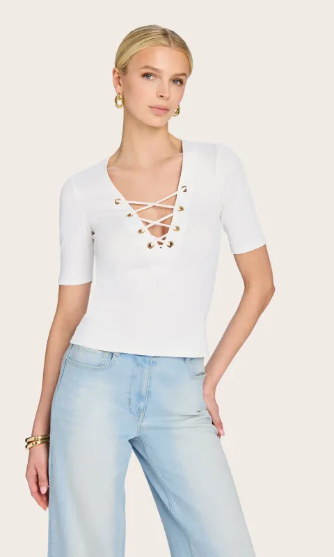 Ren Lace-Up Top sold by Generation Love