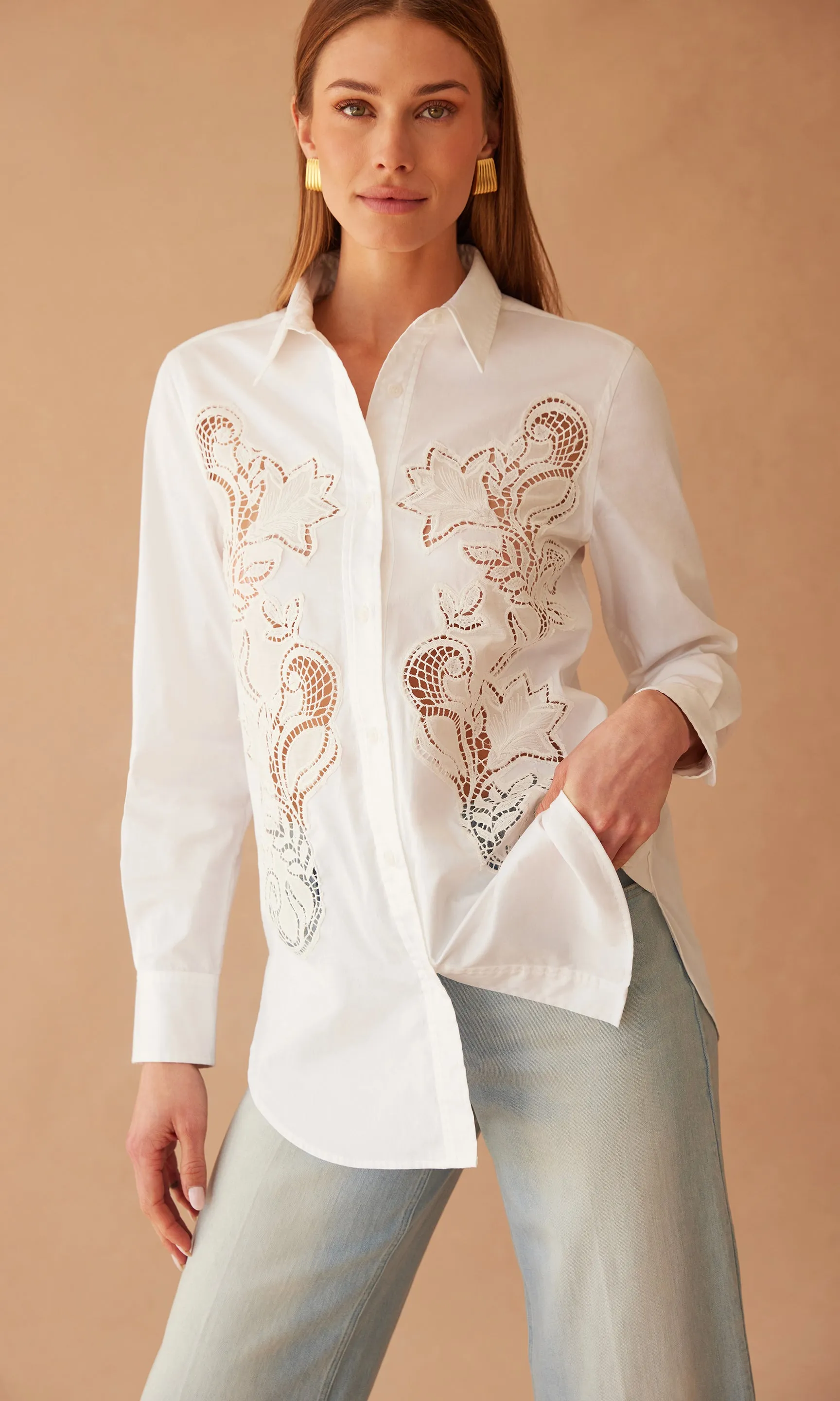 Bruno Emb Poplin Shirt sold by Generation Love product image thumbnail 3